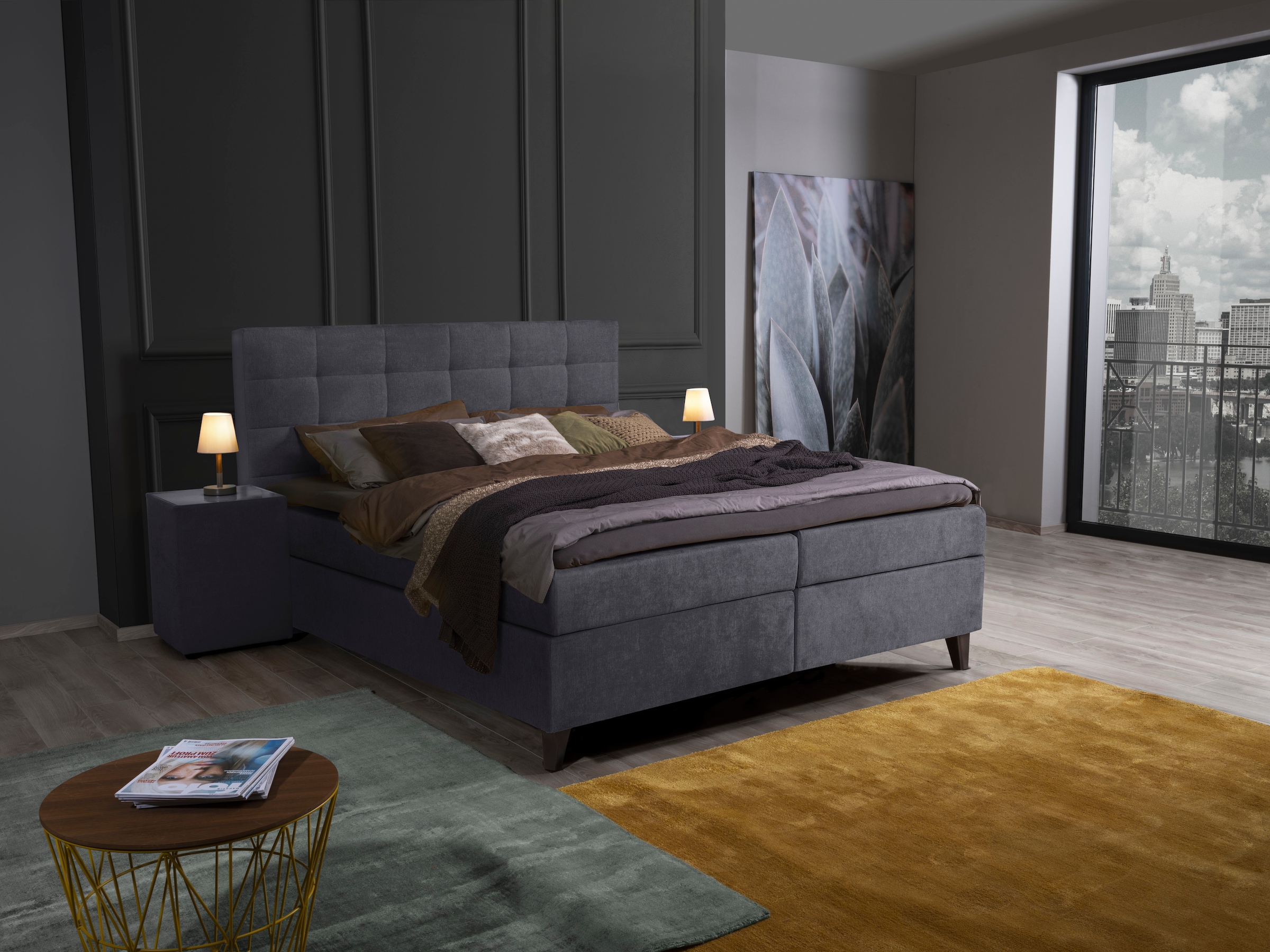 2. Bild von ADA trendline Boxspringbett »Neomi«, inklusive Matratze und Topper