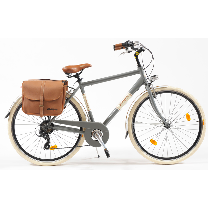 VENICE - I LOVE ITALY Cityrad »Citybike 605 Alu Man« 6 Gang Kettenschaltung für Herren, Kettenschaltung grau+grau