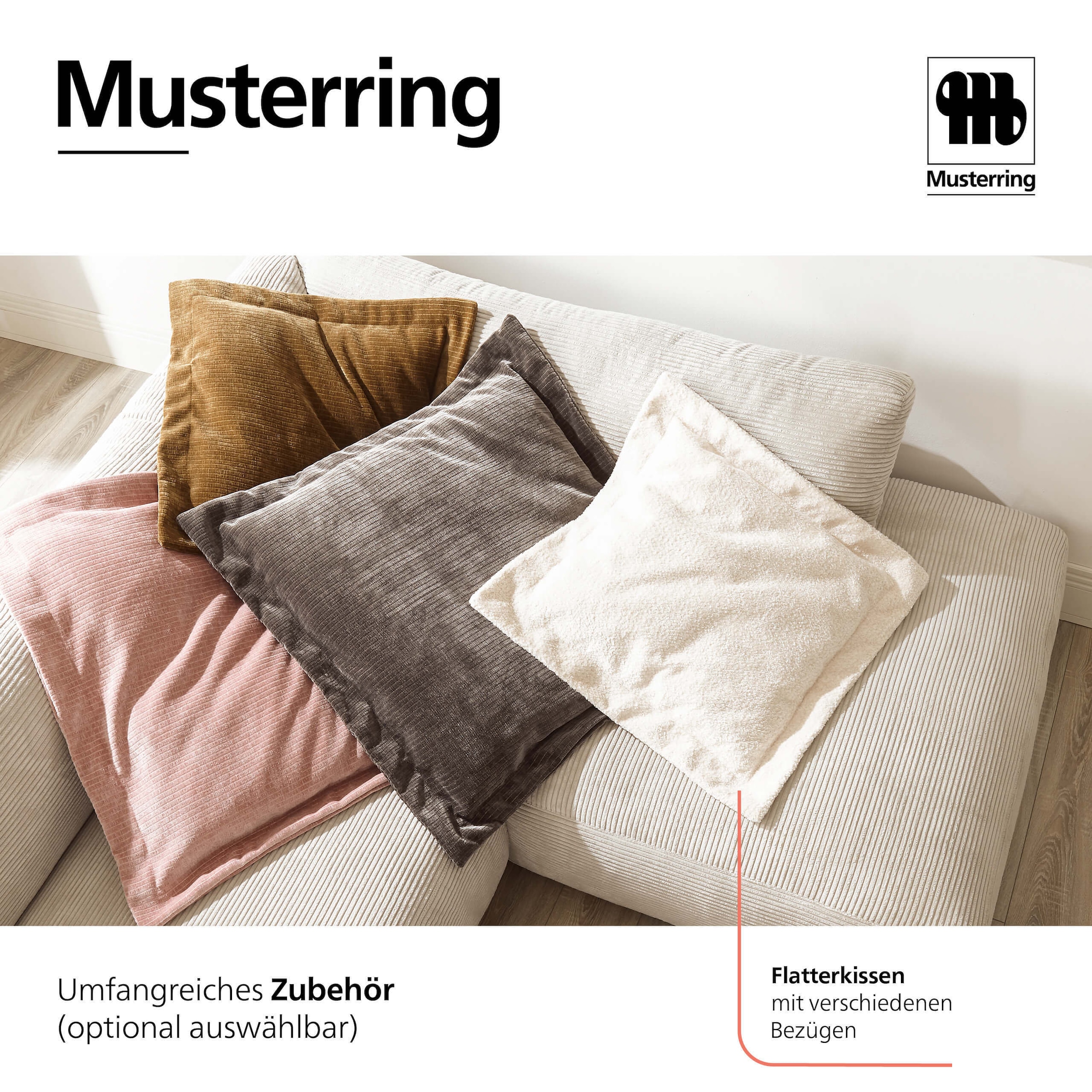 Musterring Loungesofa »MR LUCIA, die ultimative Lounge-Oase, Breite 300cm, bequem, Mega Sofa« Mega-Fläche, erstklassige Kammerkissen & Luxus-Komfort