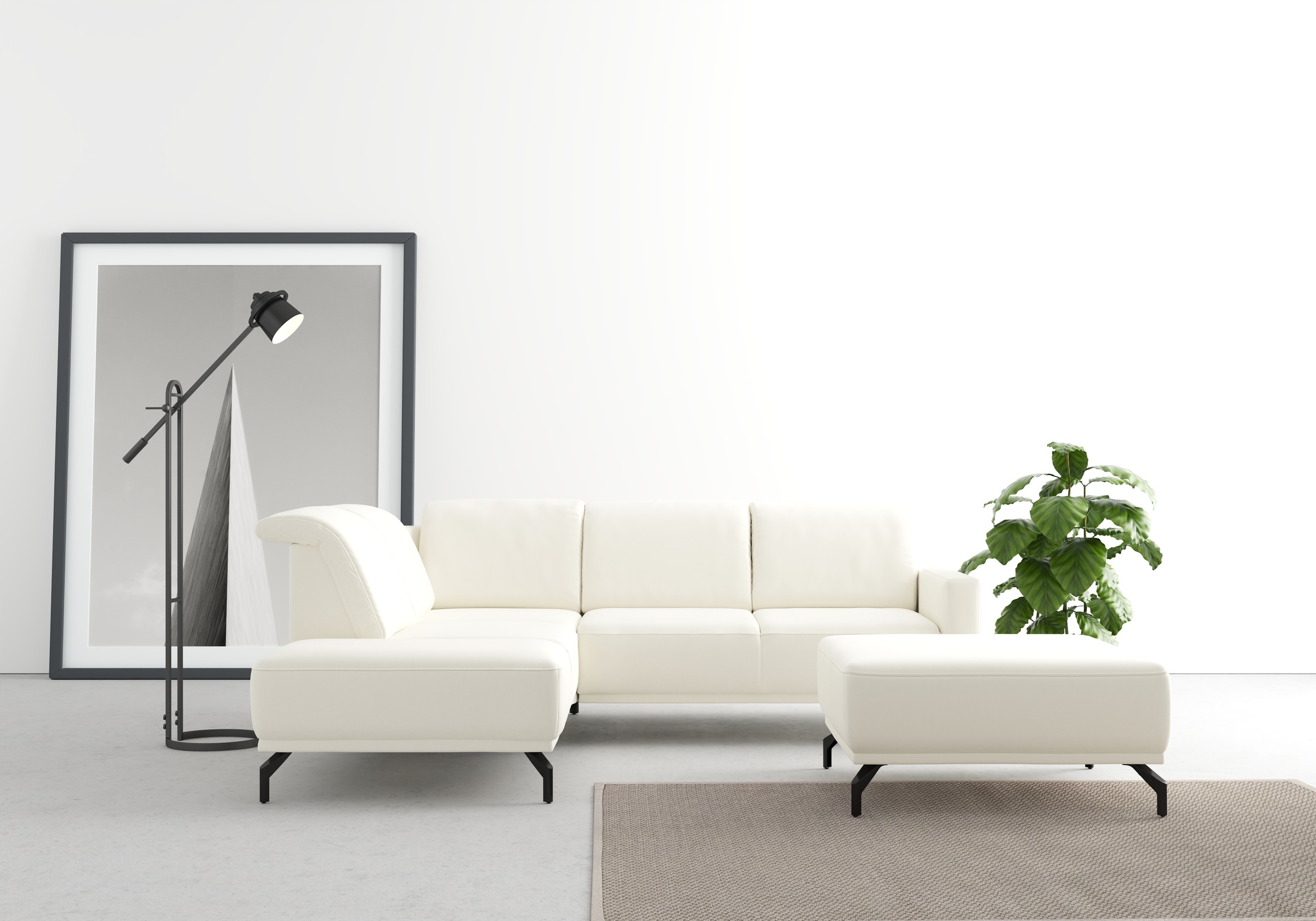 sit&more Ecksofa »Bailando L-Form«, wahlweise mit Kopfteilverstellung und V günstig online kaufen
