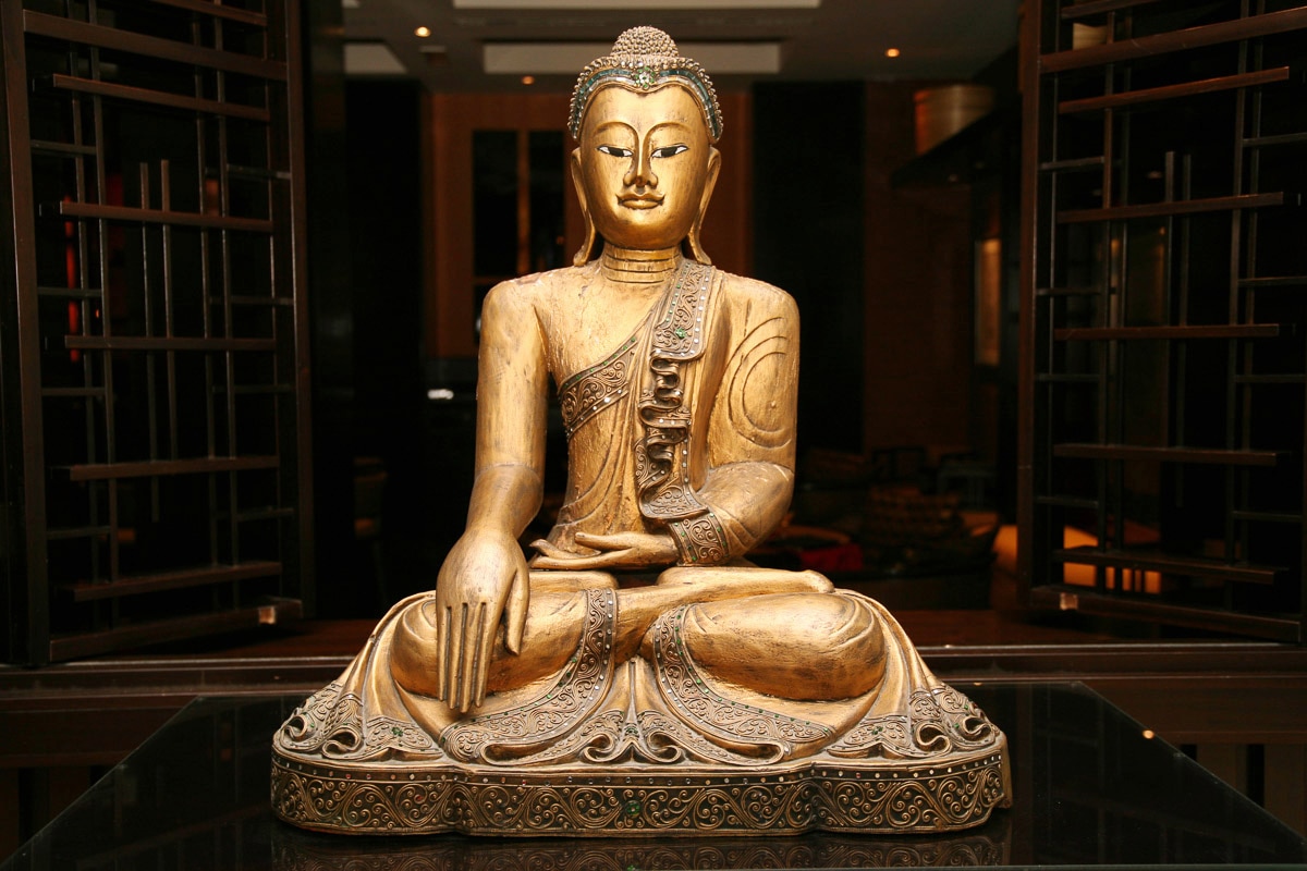 Papermoon Fototapete »Goldener Buddha«