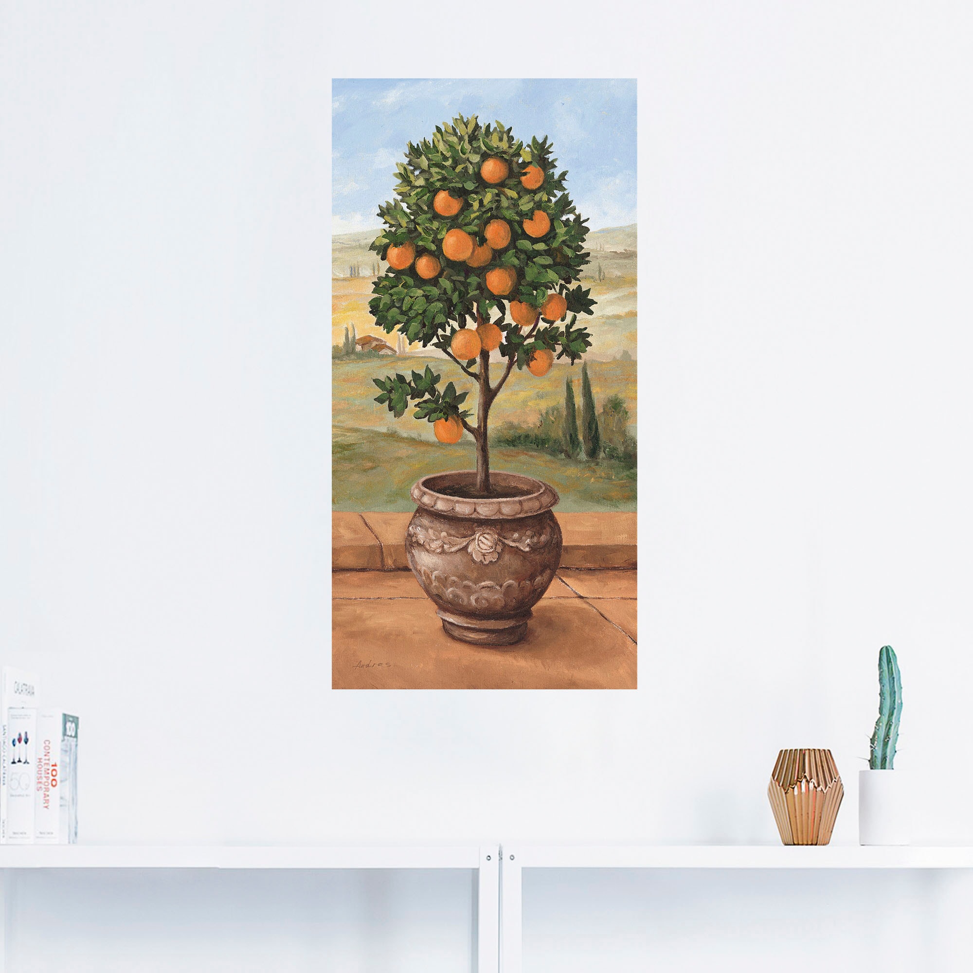 Artland Wandbild »Orangenbaum«, Bäume, (1 St.), als Leinwandbild, Wandaufkl günstig online kaufen