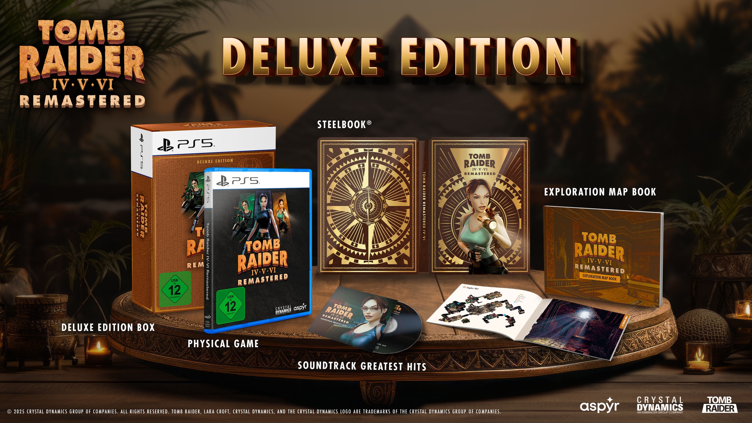 Aspyr Media Spielesoftware »Tomb Raider IV-VI Remastered Starring Lara Croft: Deluxe Edition«, PlayStation 5