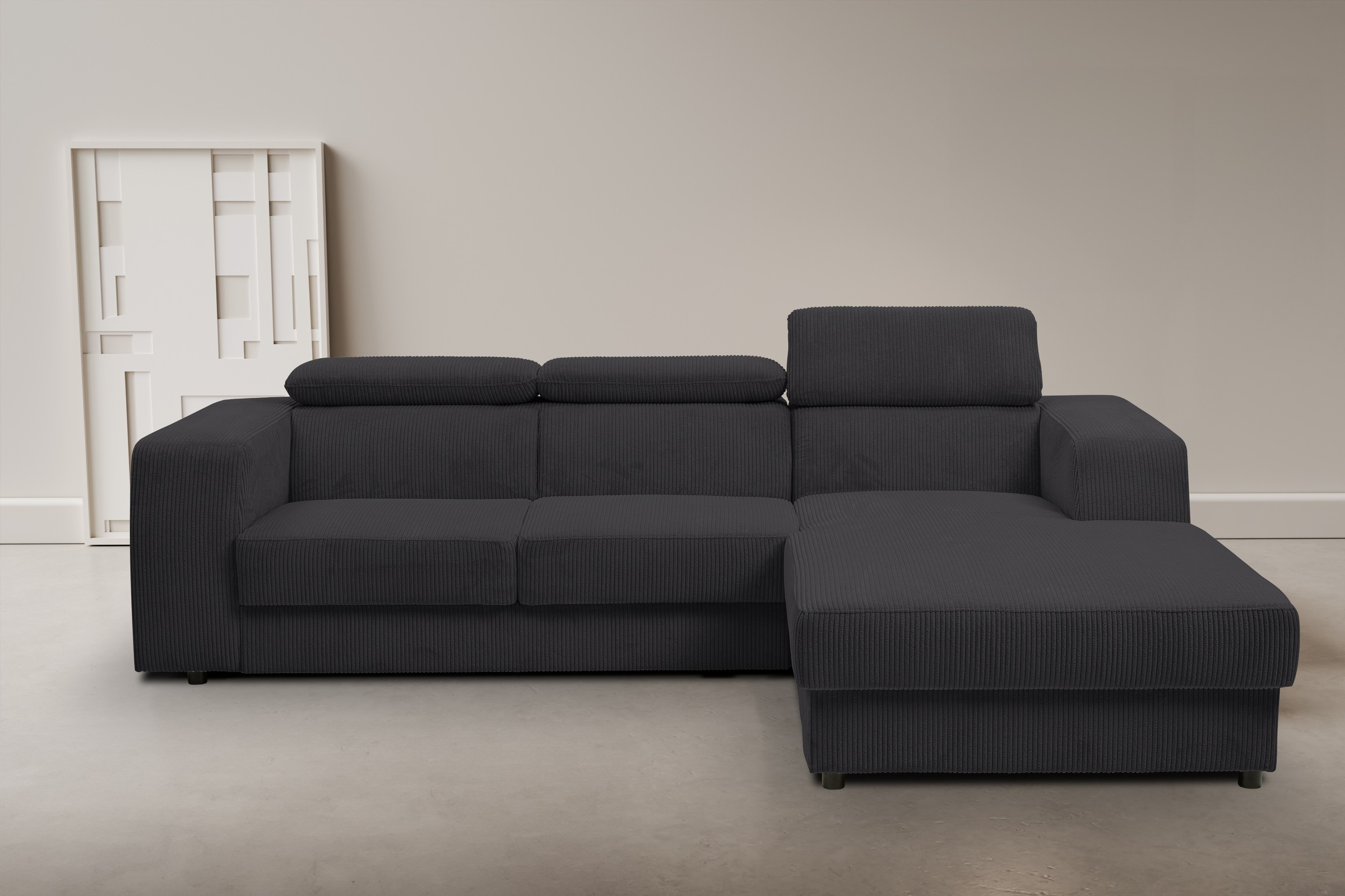 WERK2 Ecksofa »Cherry, modernes Sofa mit Komfortfunktionen, Breite 270cm, L günstig online kaufen