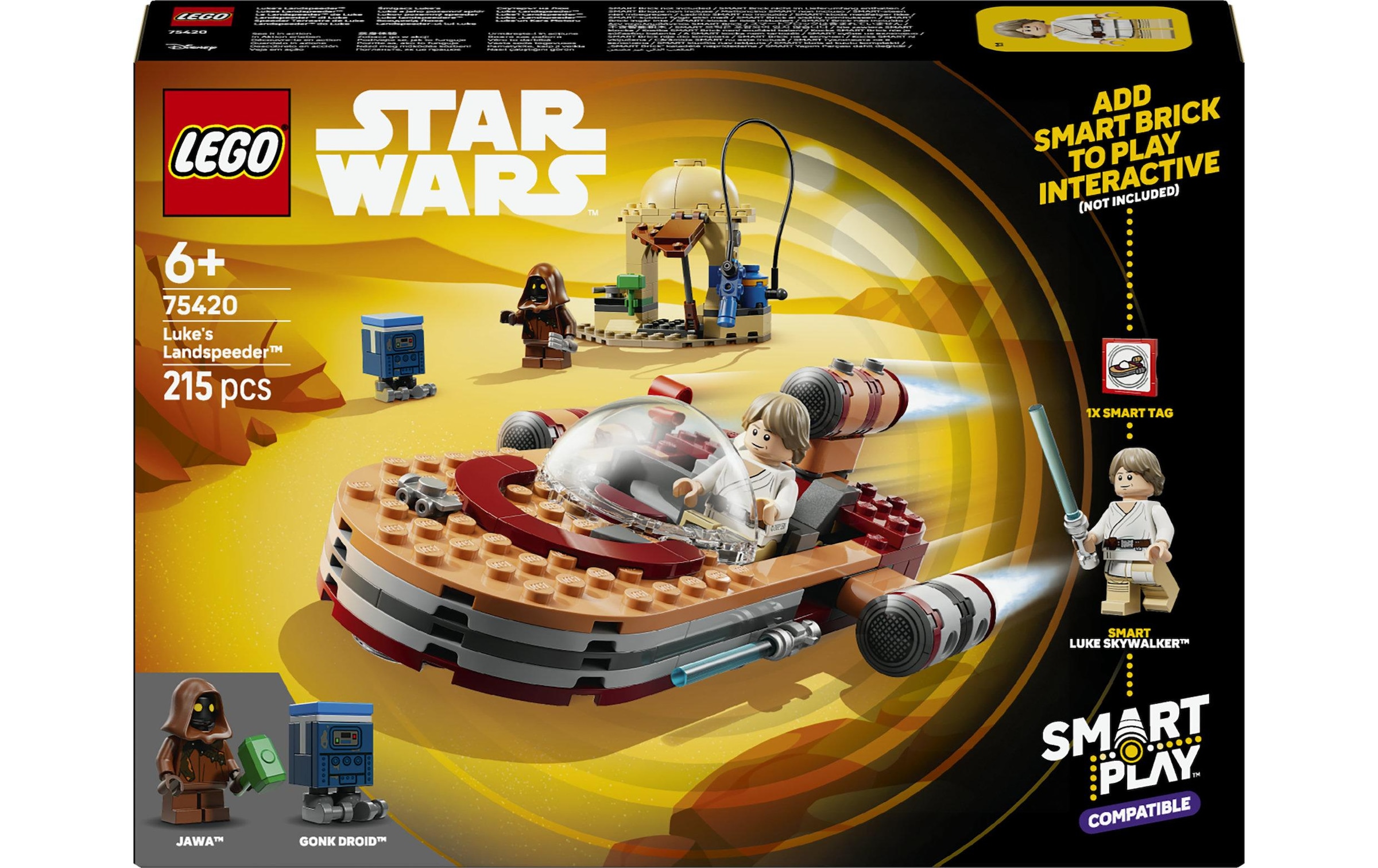 LEGO® Konstruktionsspielsteine »SMART Play: Lukes Landspeeder (75420), LEGO Star Wars ™« Mit SMART Brick kombatibel (nicht im Lieferumfang enthalten)