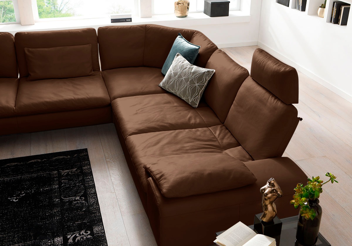 W.SCHILLIG Ecksofa »valentinoo, Designsofa, elegant und bequem, L-Form«, (Set), mit Sitztiefenverstellung, Breite 318 cm