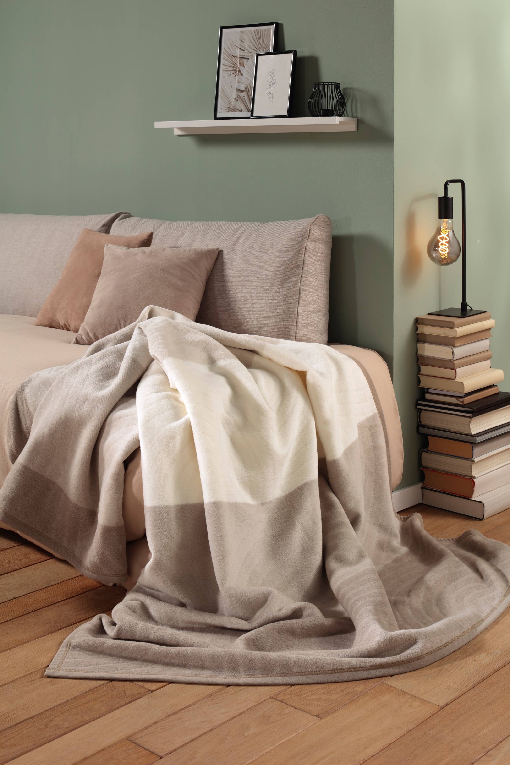 Biederlack Wohndecke »Wohndecke Feel«, mit schöner Hoch-Tief-Struktur günstig online kaufen