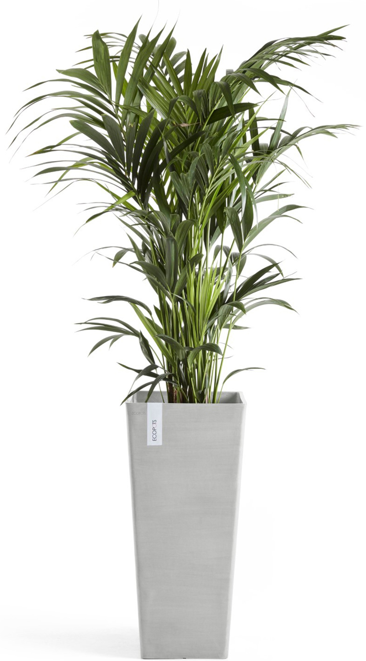 ECOPOTS Blumentopf »Rotterdam hoch 70 Weißgrau« für innen und außen: frostsicher, bruchsicher und lichtbeständig