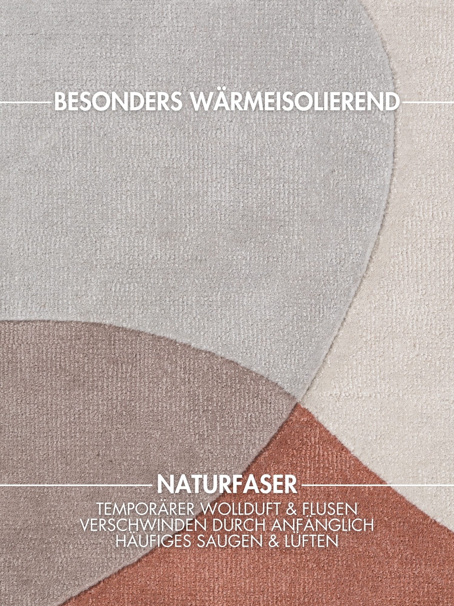 Ted Baker Wollteppich »Clarissa , auch in rund« 11 mm Höhe Wolle, Abstrakt, Natur, Wohnzimmer, Schlafzimmer, Modern, Geometrisch