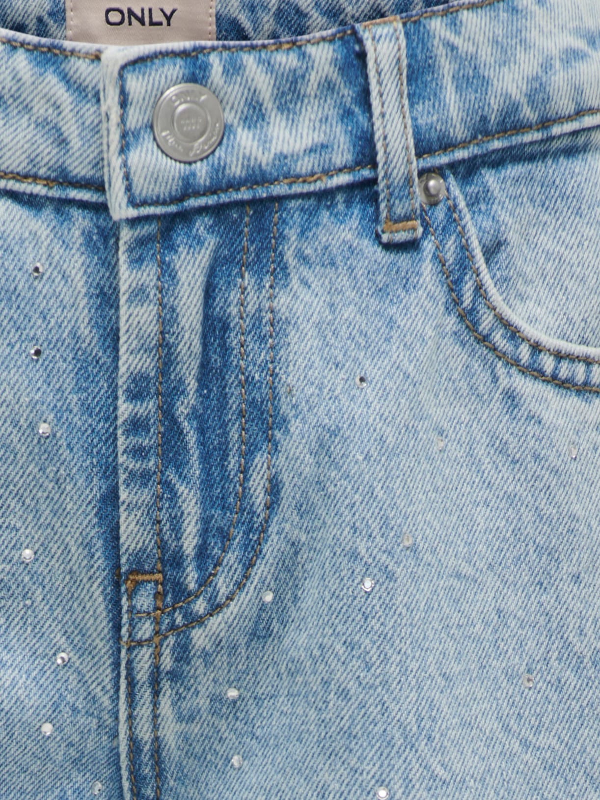 KIDS ONLY Weite Jeans »KOGCOBAIN RHINESTONE WIDE DNM AZG NOOS«