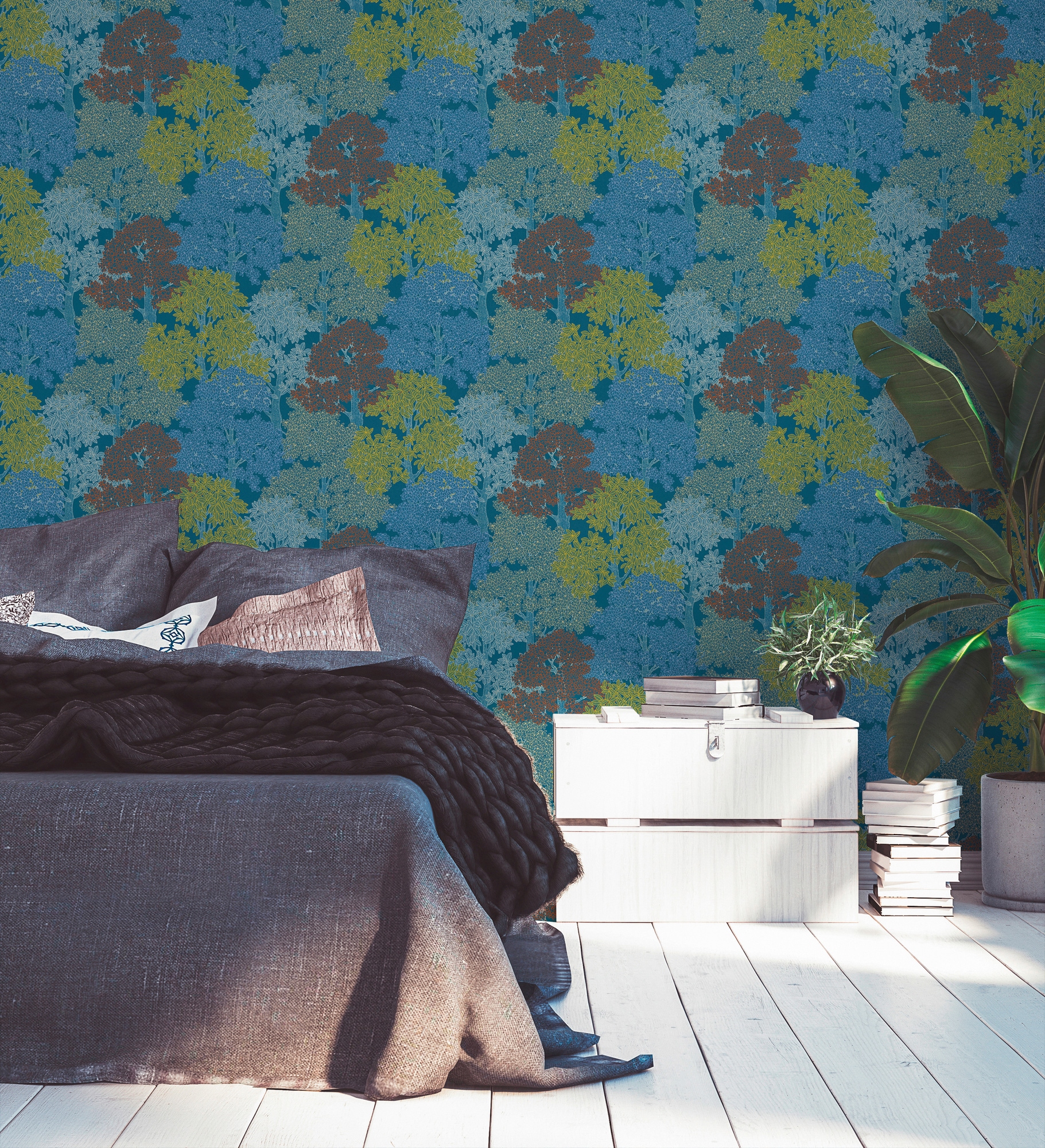 Architects Paper Vliestapete »Floral Impression«, floral-botanisch-Wald, Blumentapete Tapete Wald Tapeten Wohnzimmer Schlafzimmer Küche Design