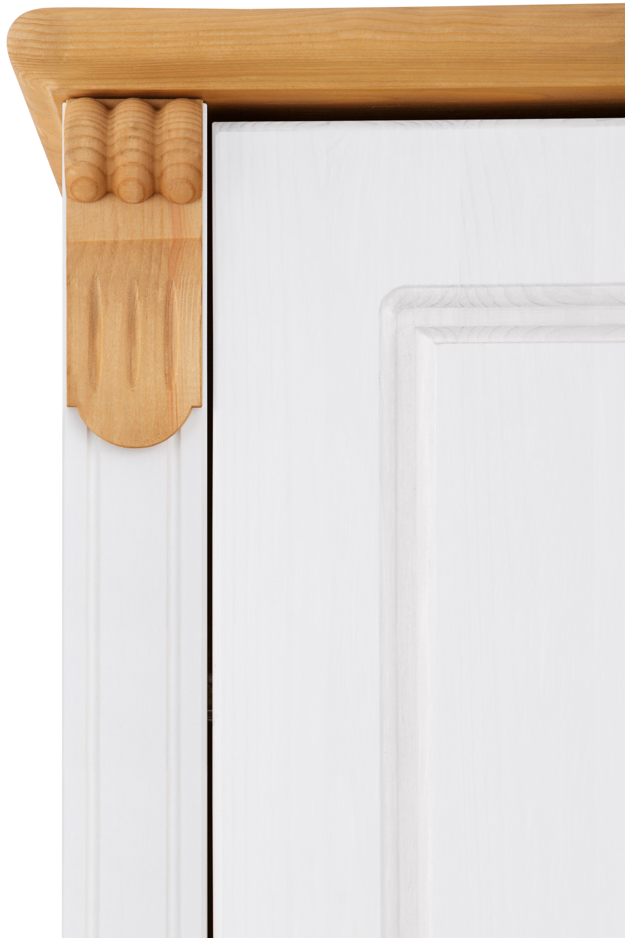 Home affaire Kleiderschrank »Tessin«, (B/H/T ca. 245/191/59 cm), Breite 245 cm, Kiefer massiv, mit Spiegel