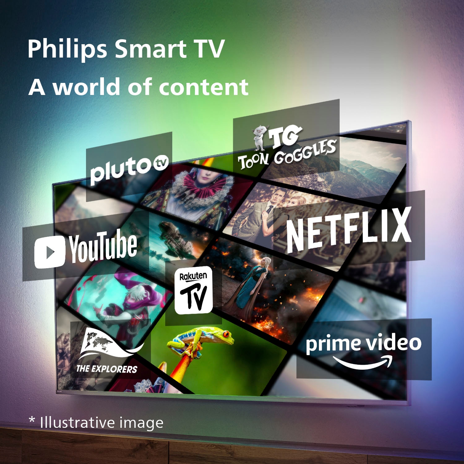 Philips LED-Fernseher »55PUS7608/12«, 139 Rechnung Zoll, HD, bestellen cm/55 4K Ultra auf Smart-TV