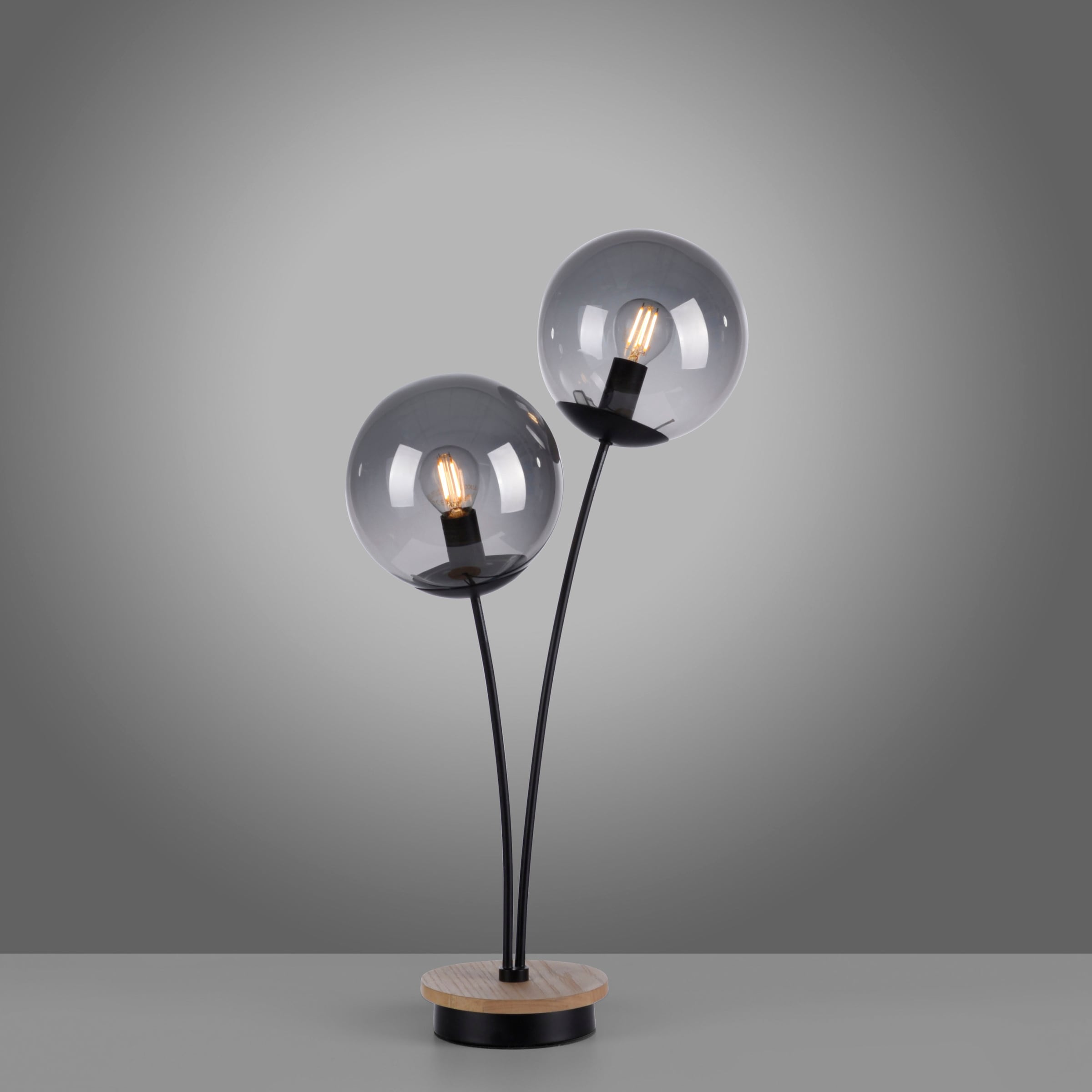 JUST LIGHT Tischleuchte »GREEN WIDO«, 2 flammig, Leuchtmittel E14 | ohne Leuchtmittel