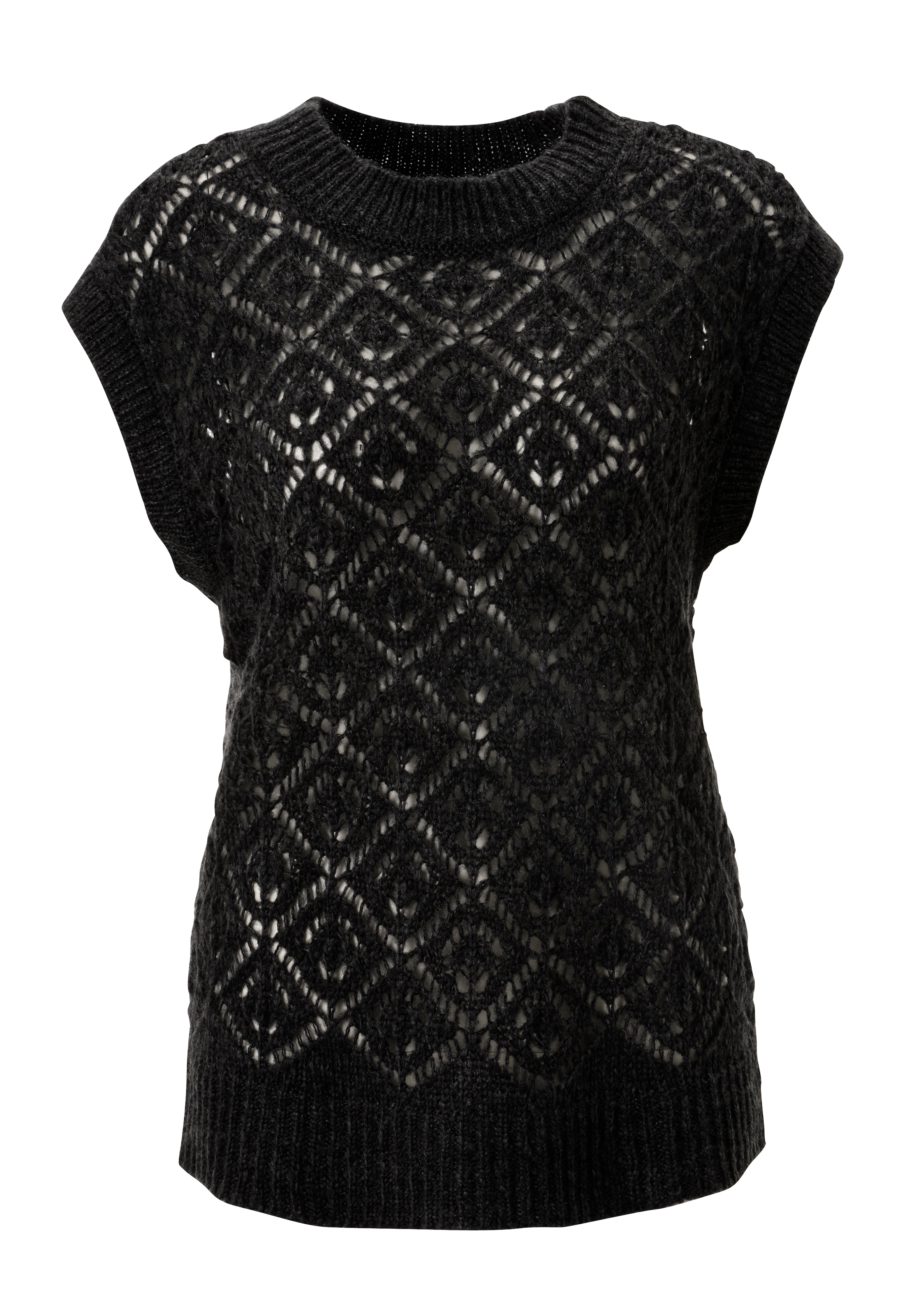 Aniston CASUAL Pullunder, mit trendigem Ajour-Strick-Muster - NEUE KOLLEKTION