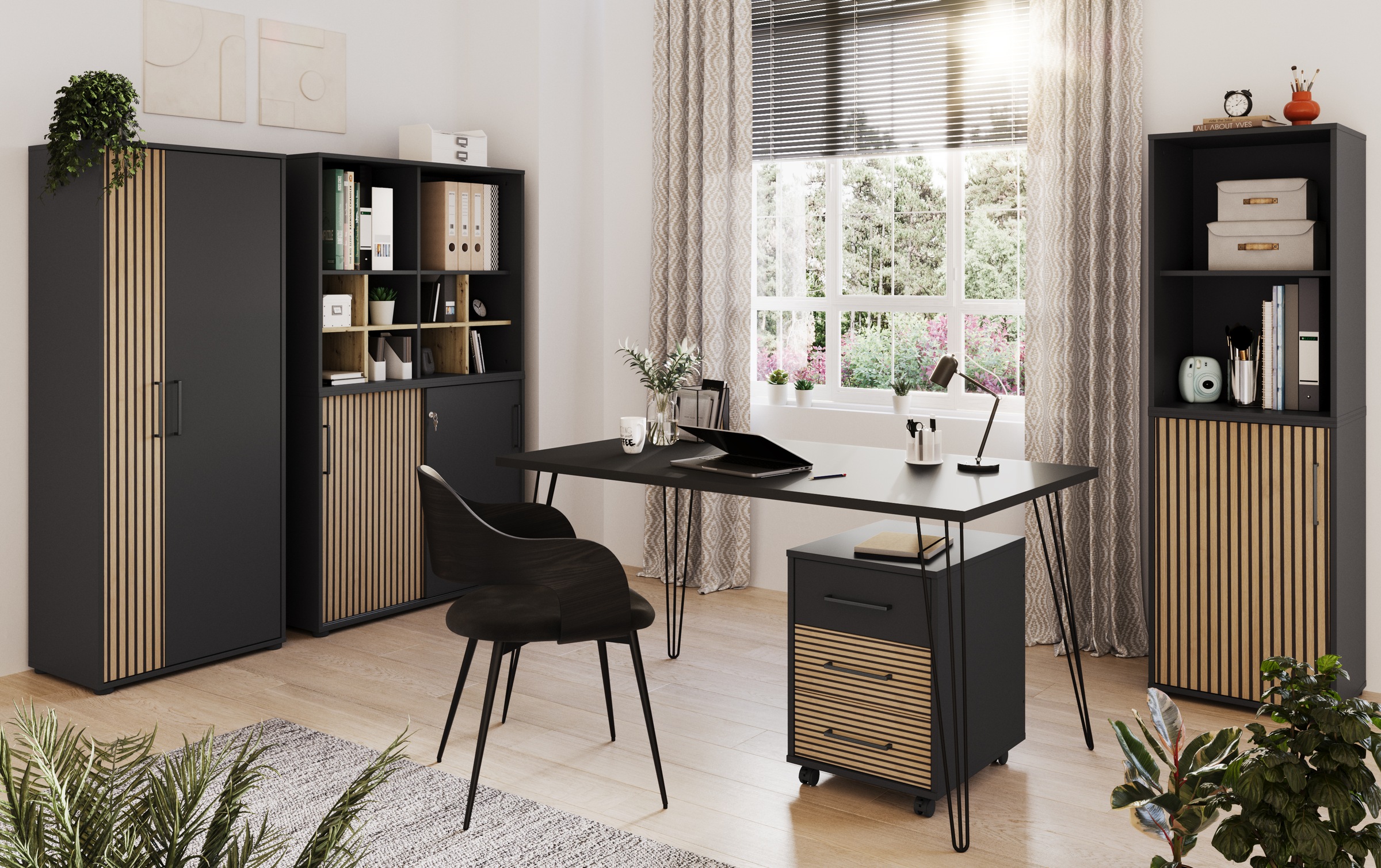 Schildmeyer Schreibtisch »Hank, MADE IN GERMANY, Breite 140 cm«, Metallfüße günstig online kaufen