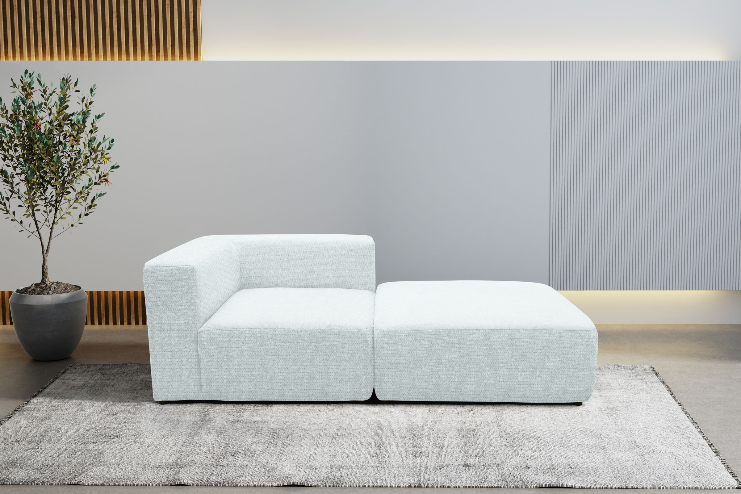 andas Sofa-Eckelement »Utvik bestehend aus Eckelement und Hocker«, als Modu günstig online kaufen