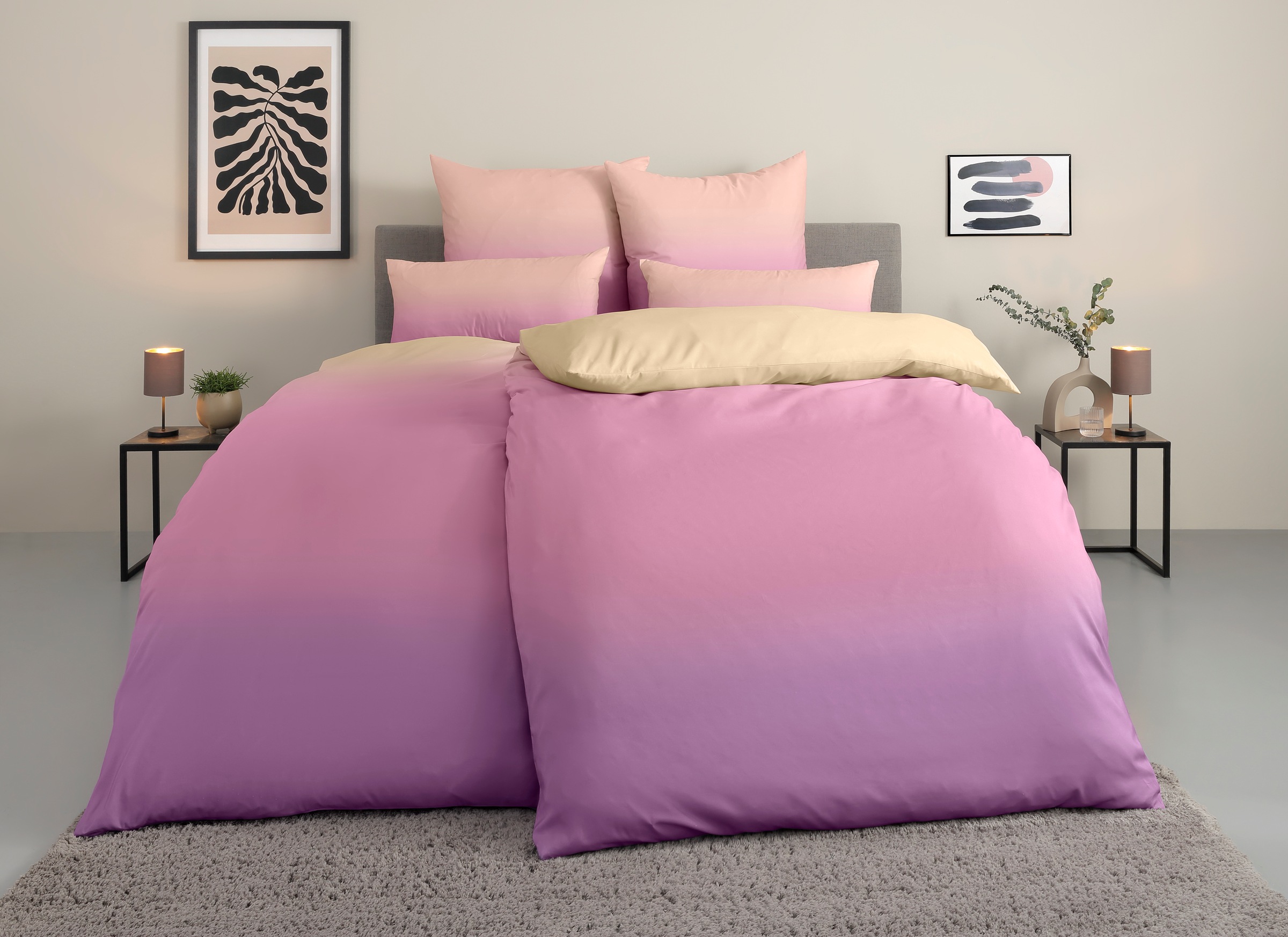 my home Bettwäsche »Jareth« 2 Stk. tlg. 100 % Polyester, sehr weich, allerg günstig online kaufen