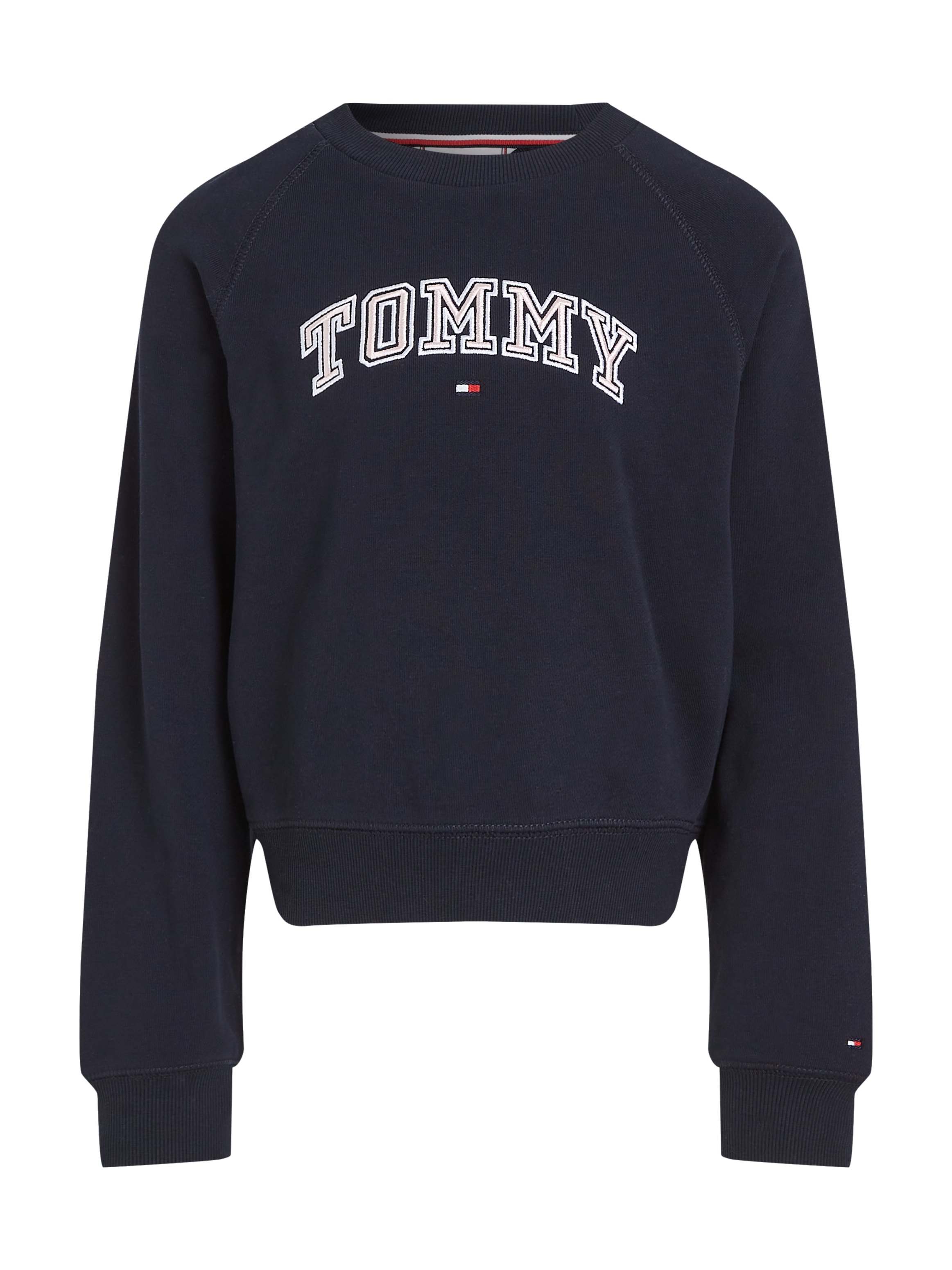 Tommy Hilfiger Sweatshirt »VARSITY EMBROIDERED CREWNECK«, Kinder bis 16 Jahre mit Logostickerei