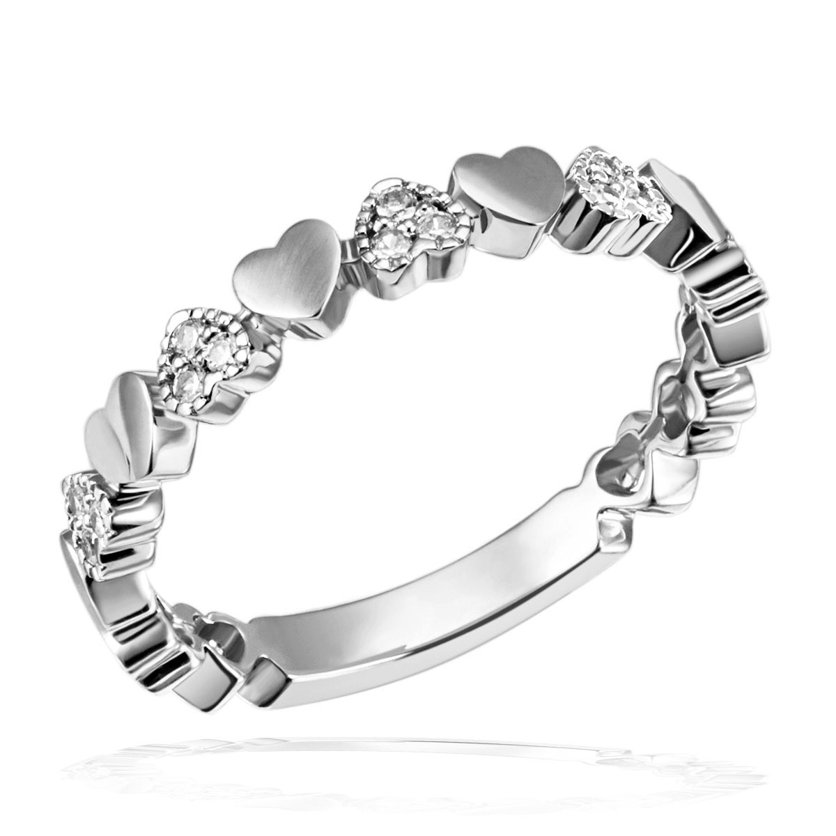 Goldring silberfarben 16,5