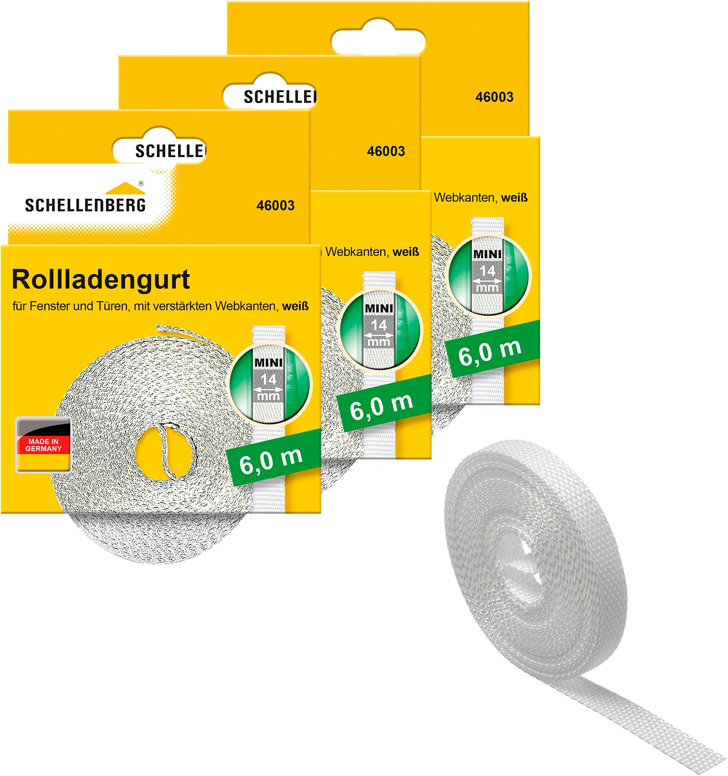 SCHELLENBERG Rollladengurt »Mini 14 mm, 6 m, zur Bedienung eines Rollladens günstig online kaufen