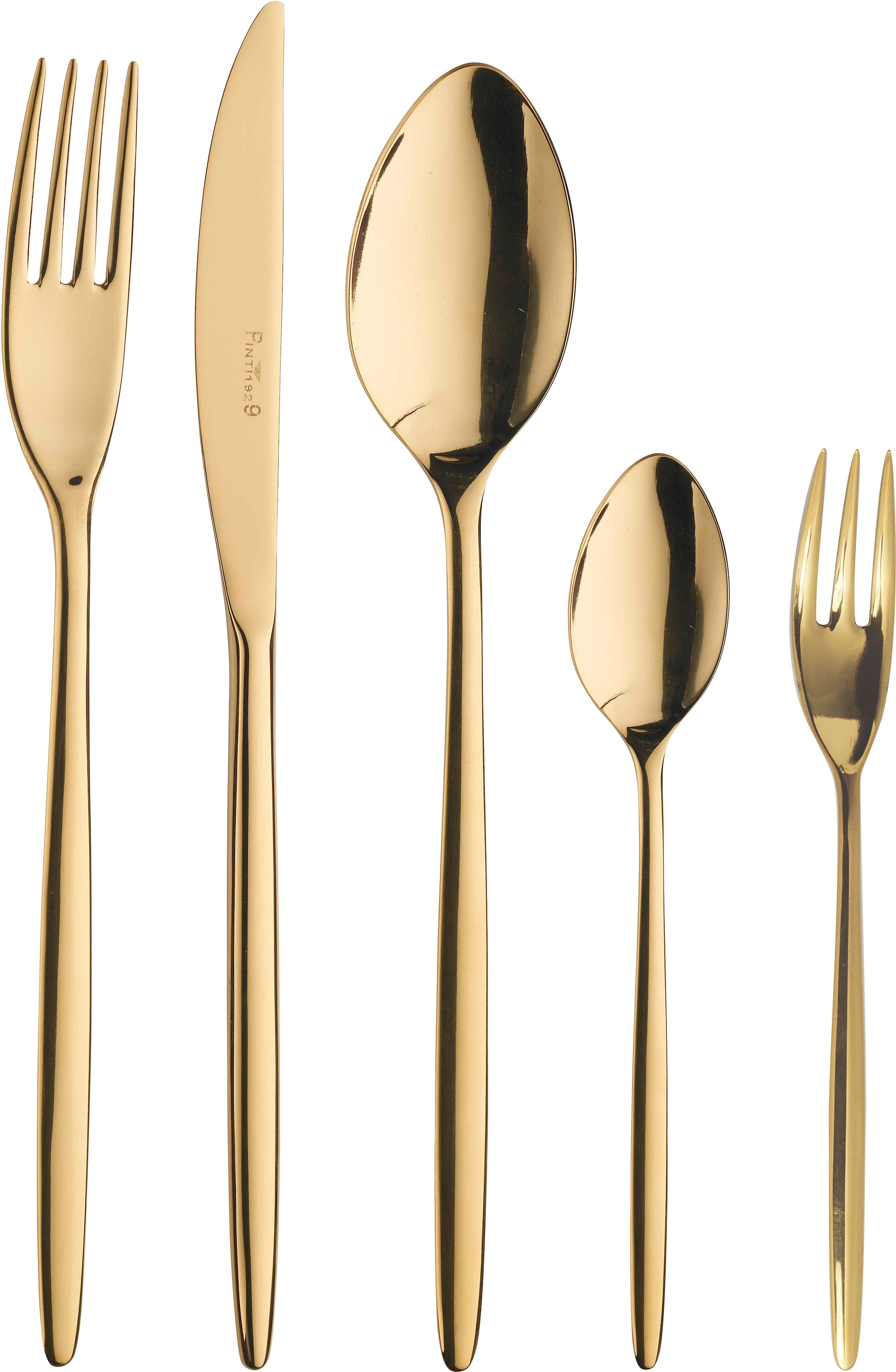 PINTINOX Besteck-Set »Olivia Treasure Gold« Optik Glänzend PVD Beschichtung günstig online kaufen