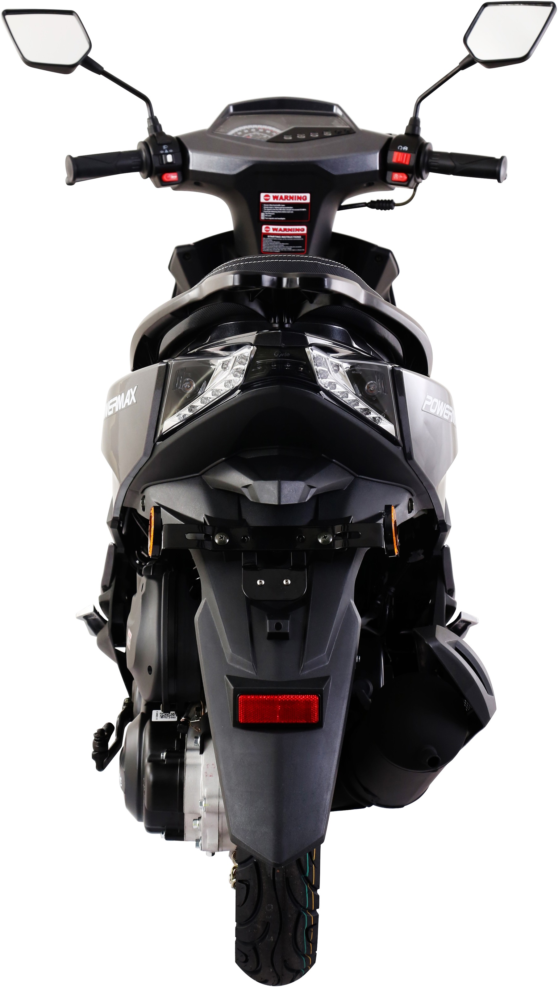 Alpha Motors Motorroller »Powermax 50 ccm 25 kmh EURO 5 dunkelgrau (mit/ohne Topcase)«, 50 cm³, 25 km/h, Euro 5, 2,6 PS