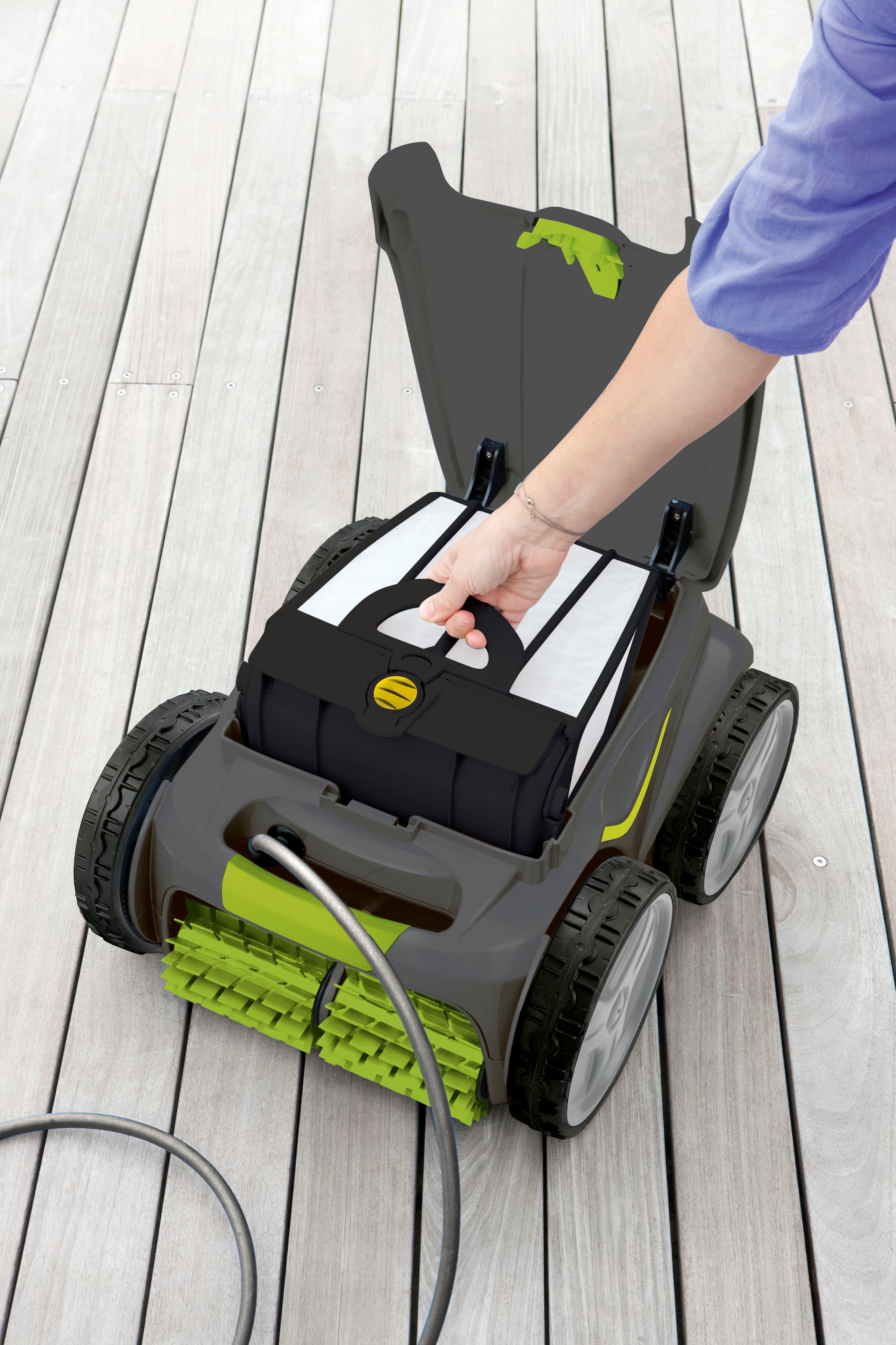 ZODIAC® Poolroboter, (Set), Leistungsstarker Elektrischer Poolreiniger mit Allrad-antrieb