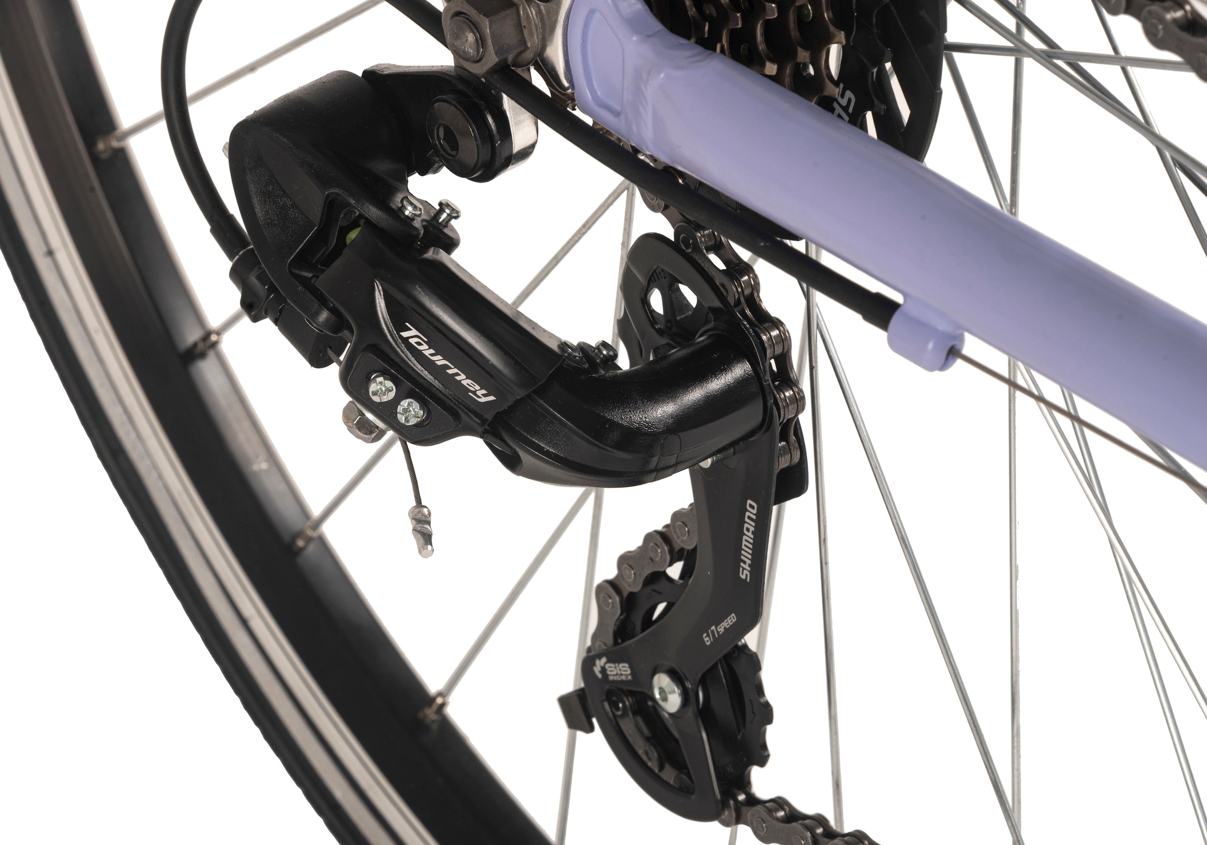 Dacapo Trekkingrad »Metropolis Trekkingrad Damen Alu-Rahmen 28''taubenblau RH 53 cm«, 21 Gang, Shimano, Tourney Schaltwerk, Kettenschaltung, Multipositionslenker