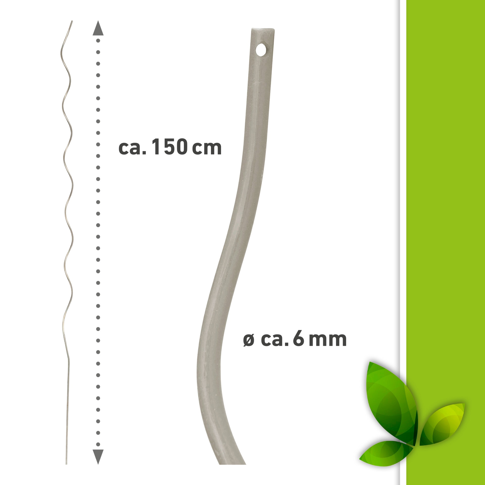 Windhager Rankhilfe »Tomatenspirlastab glanzverzinkt für hochwachsende Pflanzen« Pflanzstab wetterfest und langlebig, 150 cm