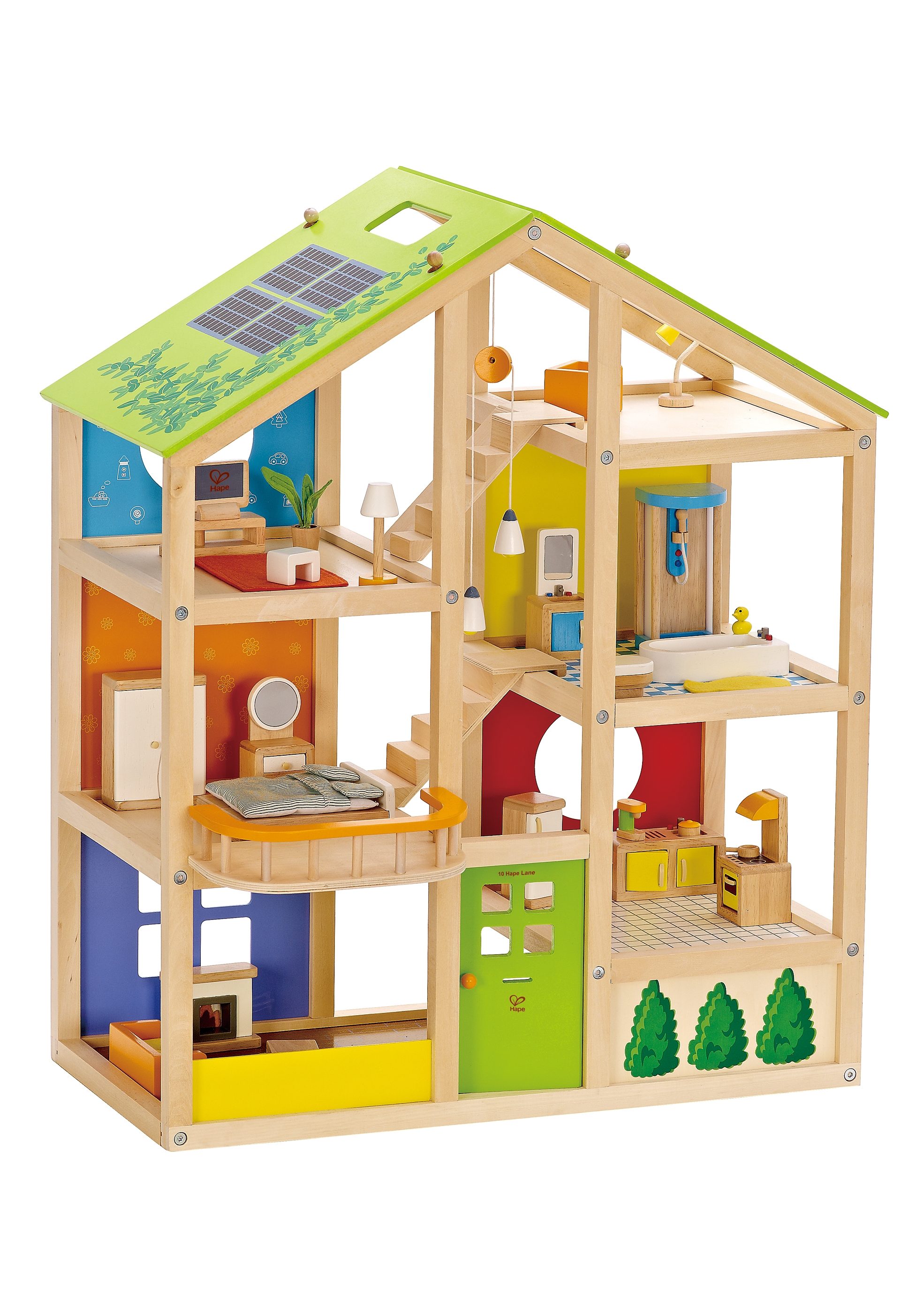 Hape Puppenhaus »Vierjahreszeiten«, inkl. Puppenmöbel