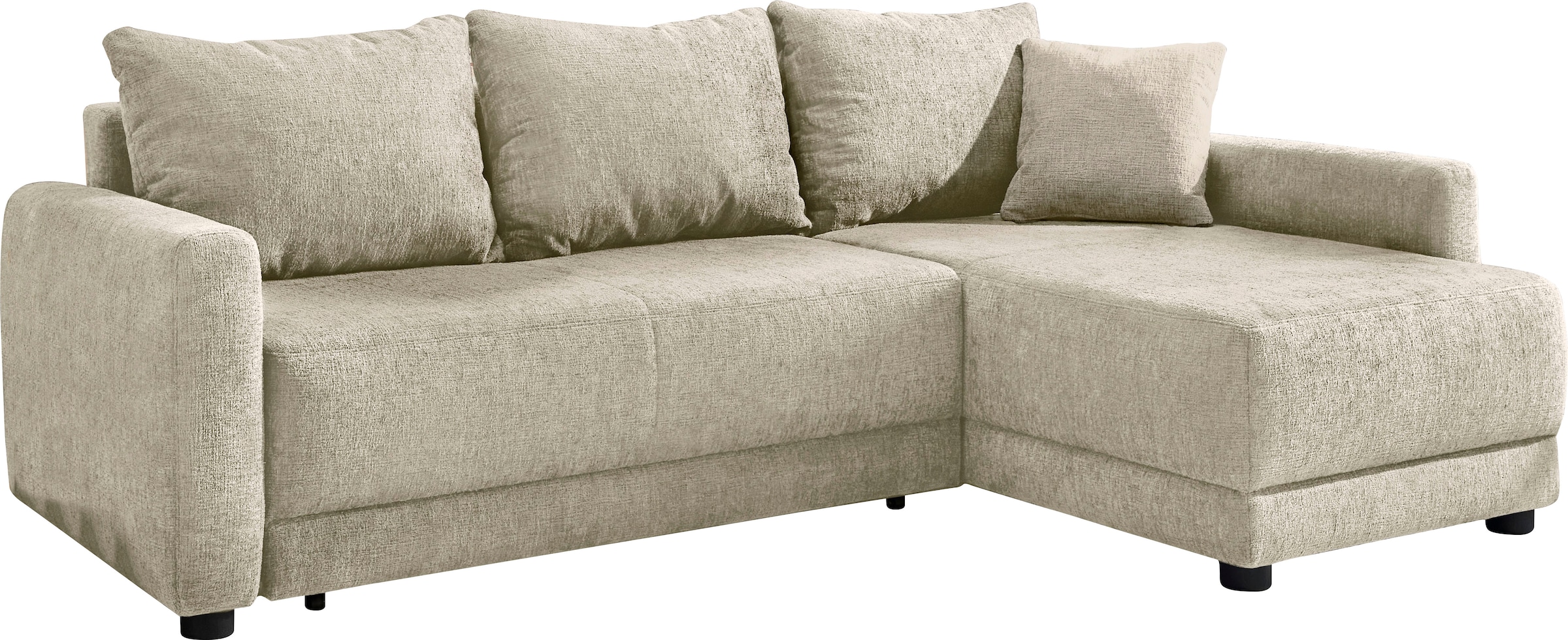Jockenhöfer Gruppe Ecksofa »Venezia L-Form, B: 234 cm« mit Bettfunktion, Bettkasten & Zierkissen