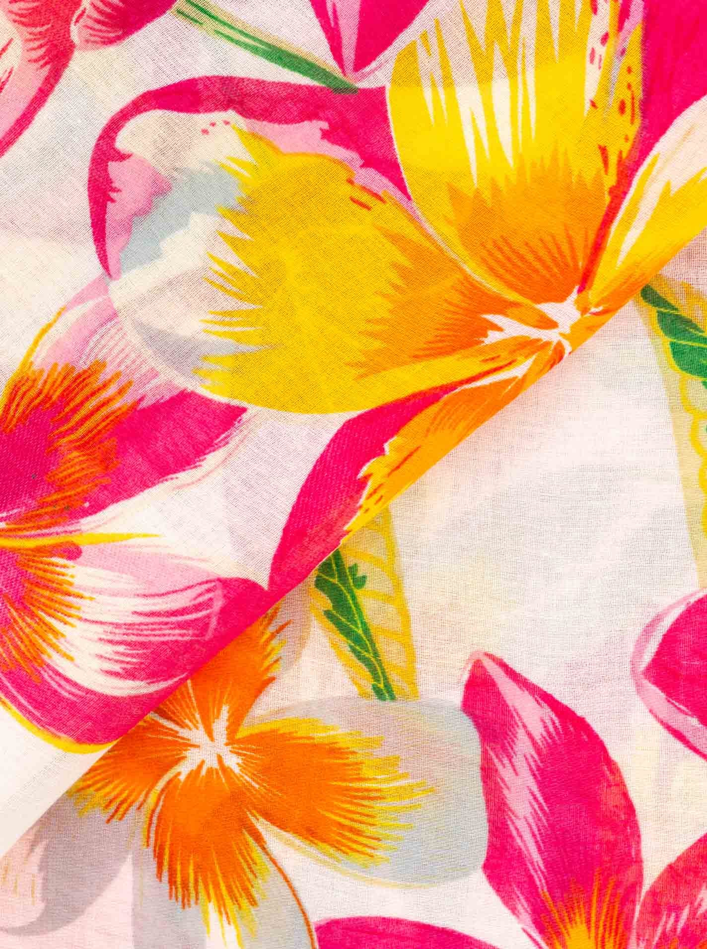 Zwillingsherz Schal »"Floral"« Blumenmuster, leichter Stoff