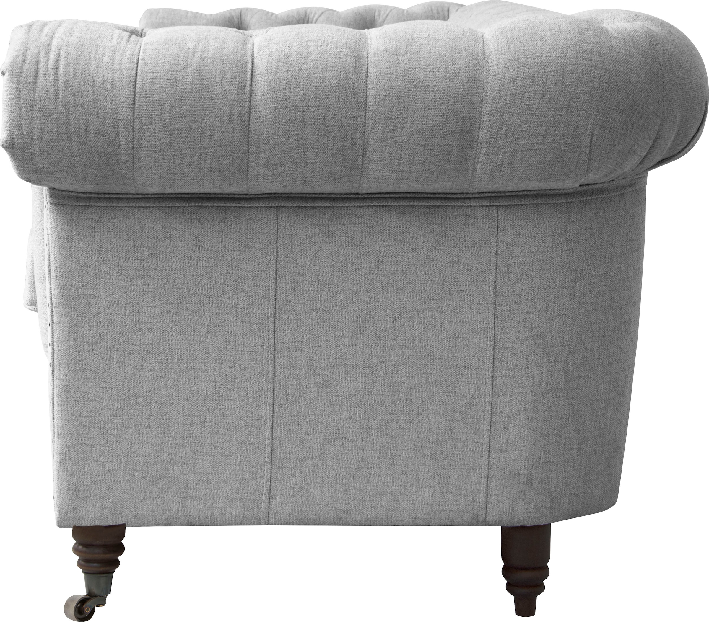 Home affaire Chesterfield-Sessel »Aarburg Sessel«, aufwändige Knopfheftung und Ziernägel im Chesterfield-Design