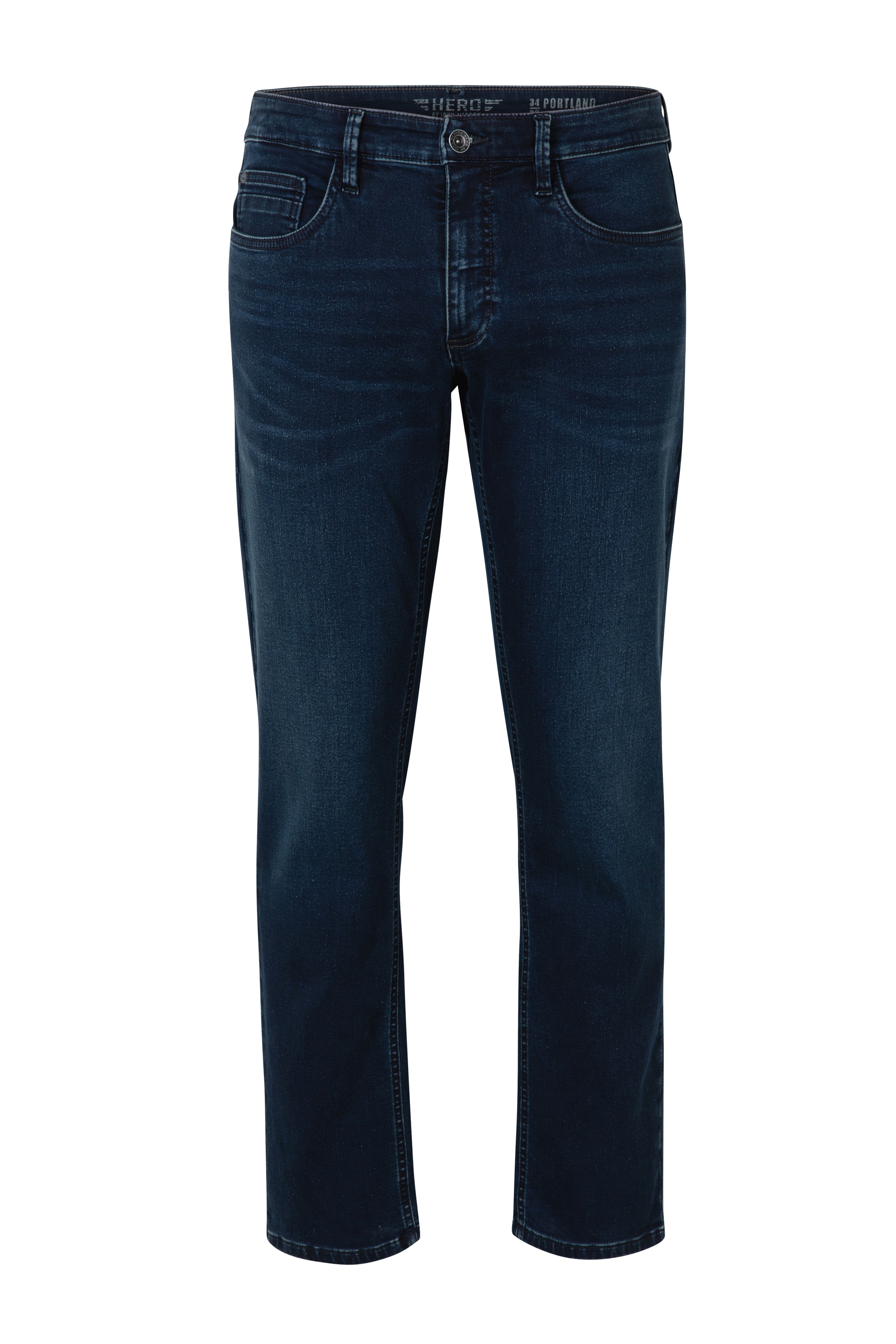 HERO by John Medoox 5-Pocket-Jeans »Portland Denim Slim Straight Stretch«, Straight Fit Casual Clean Wash Denim Jeans für Herren
