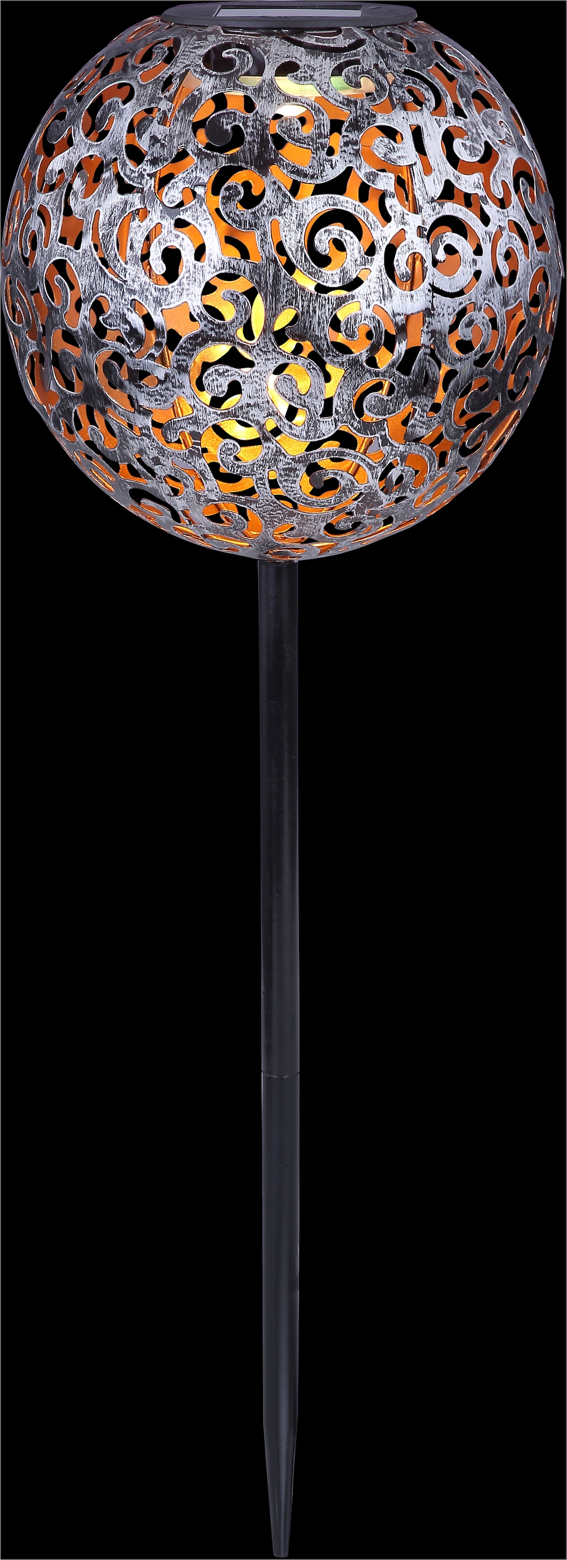 GLOBO LIGHTING LED Solarleuchte »SOLAR«, 1 flammig, Leuchtmittel LED-Modul | LED fest integriert, Solarlampe für Garten, Toller Lichteffekt, Solarkugel mit Erdspieß