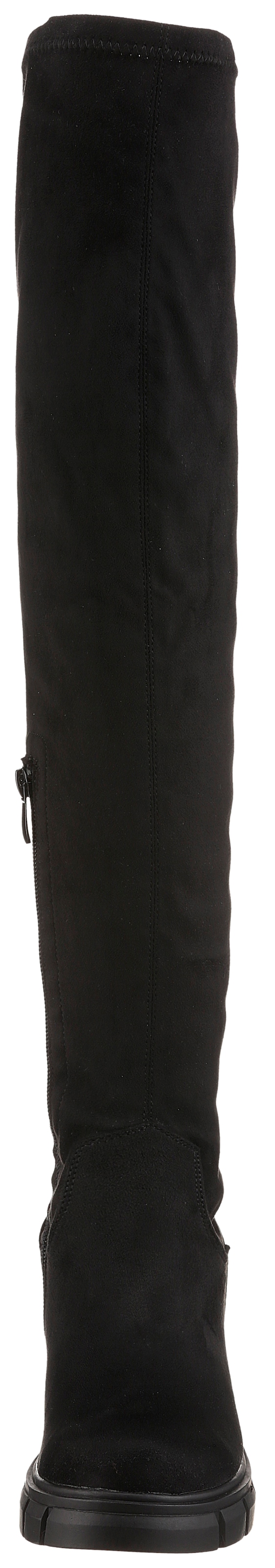 Aniston SHOES Overkneestiefel, zum Schlupfen, mit kurzem Innen-Reißverschluss - NEUE KOLLEKTION