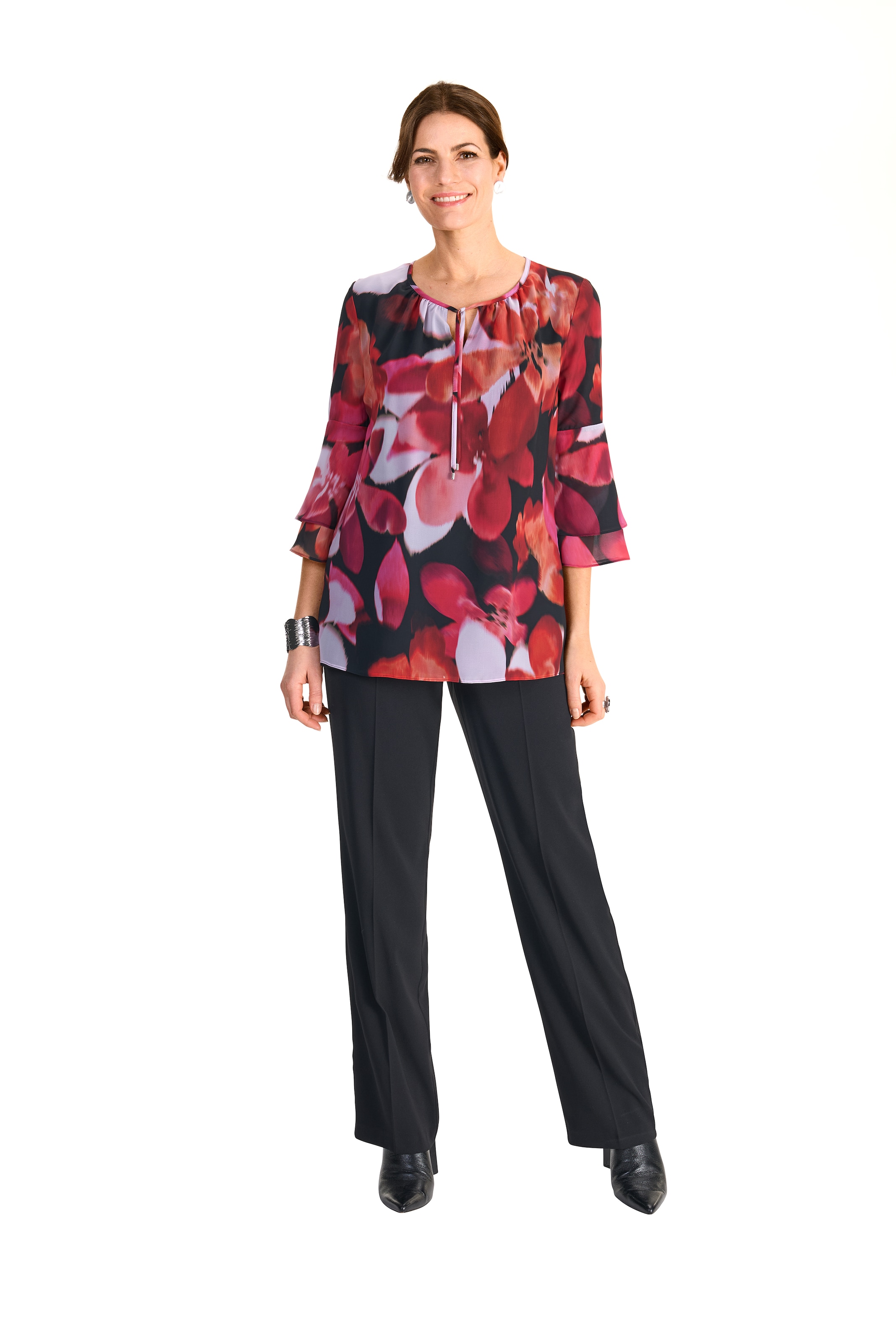 HERMANN LANGE Collection Druckbluse, mit floralem Muster