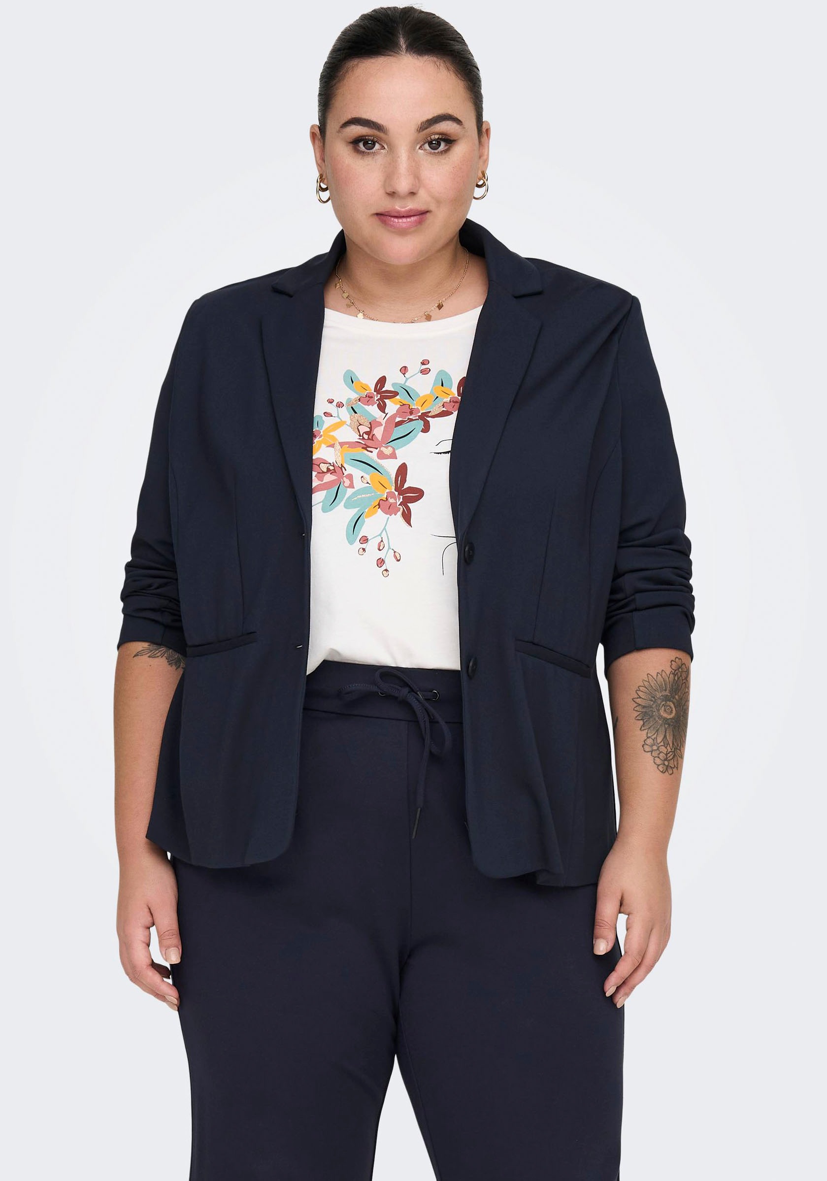 ONLY CARMAKOMA Kurzblazer »CARGOLDTRASH LIFE LS BLAZER JRS« kaufen