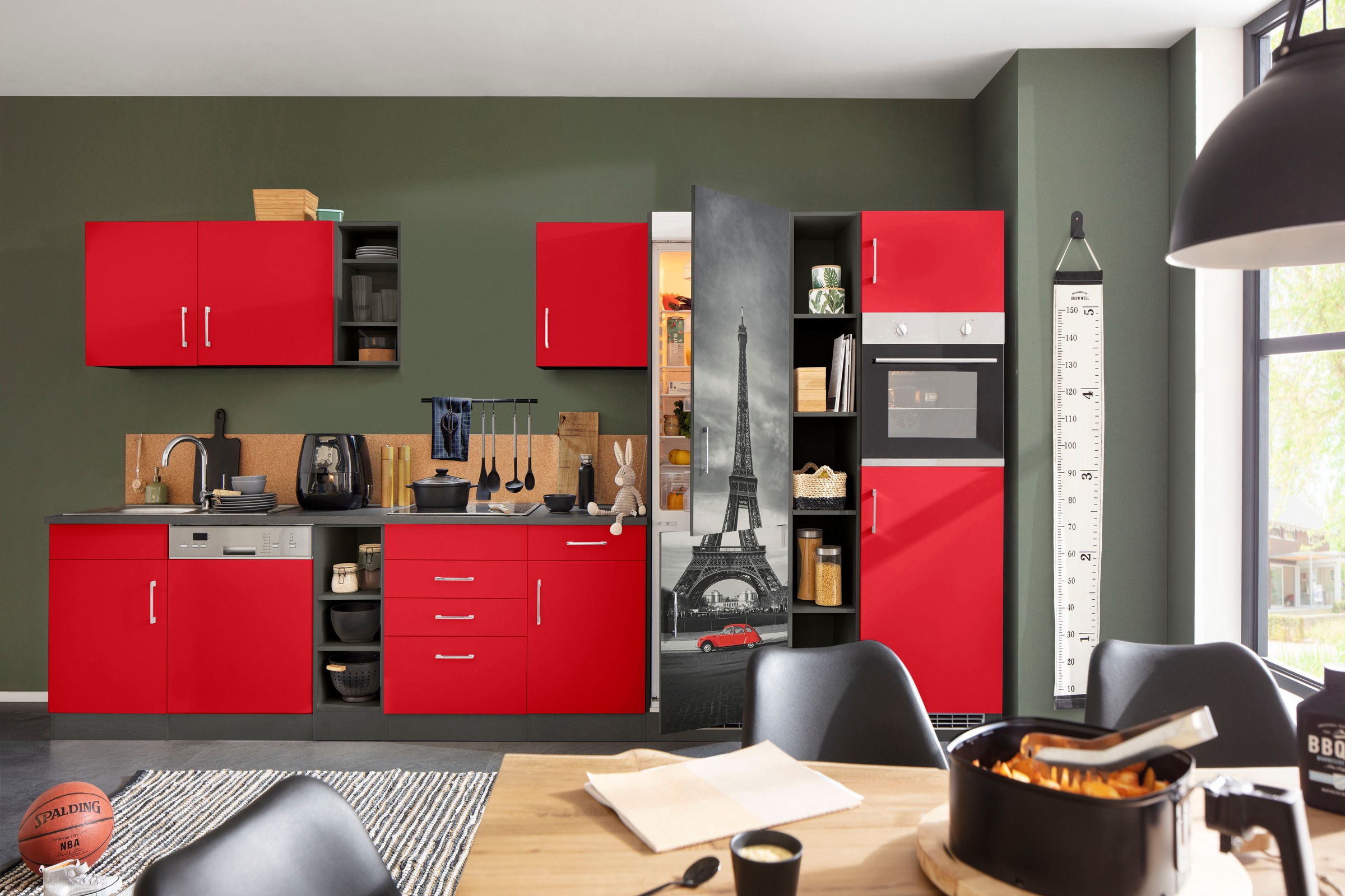 KOCHSTATION Küchenzeile »KS-Paris – Küchen mit einzigartigen Fotomotiven au günstig online kaufen