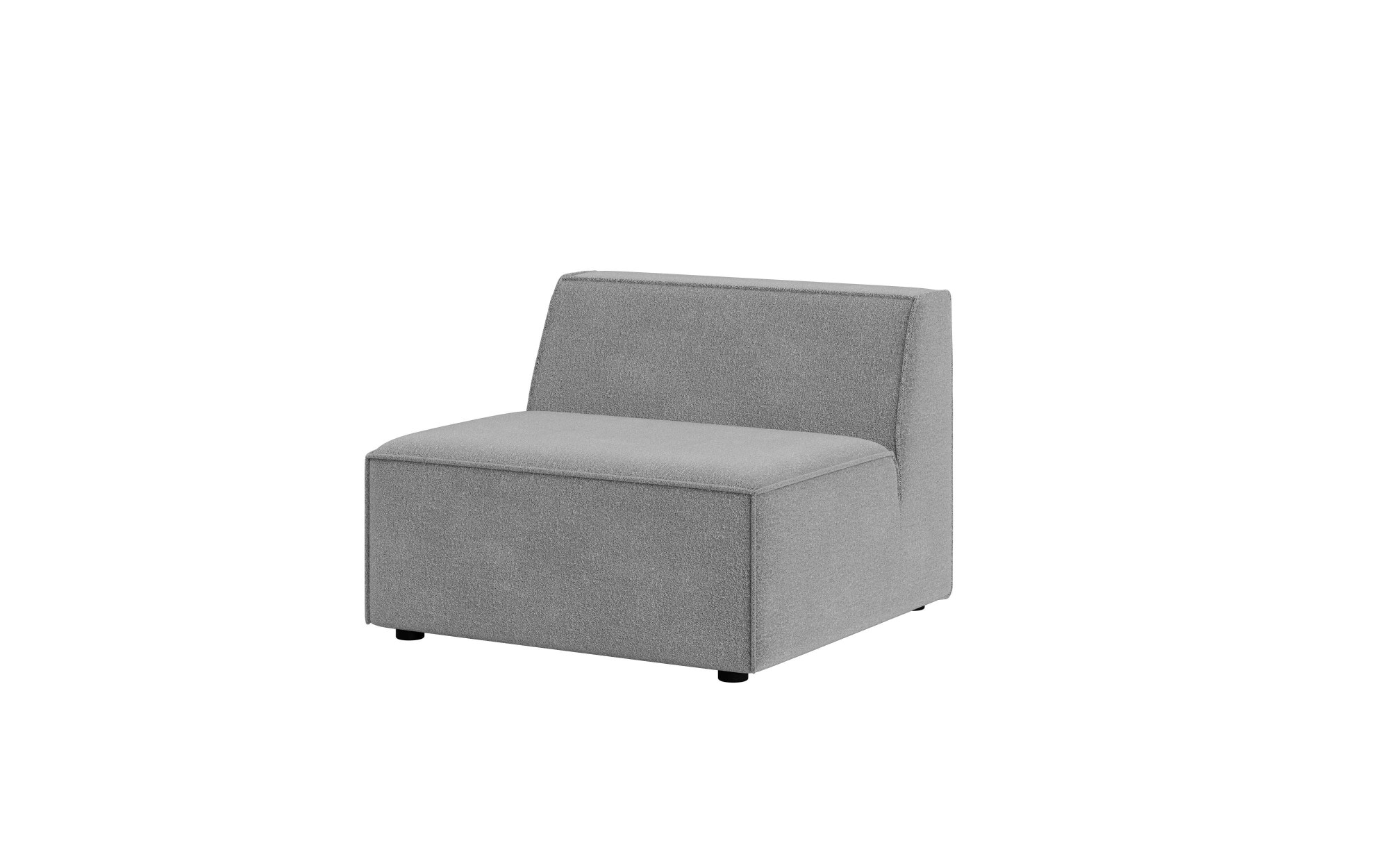 INOSIGN Sessel »Bequemer Sessel Cavan, Maße B/T/H: 90/90/72 cm«, ohne Armlehne, mit Wellenunterfederung, auch in Bouclé