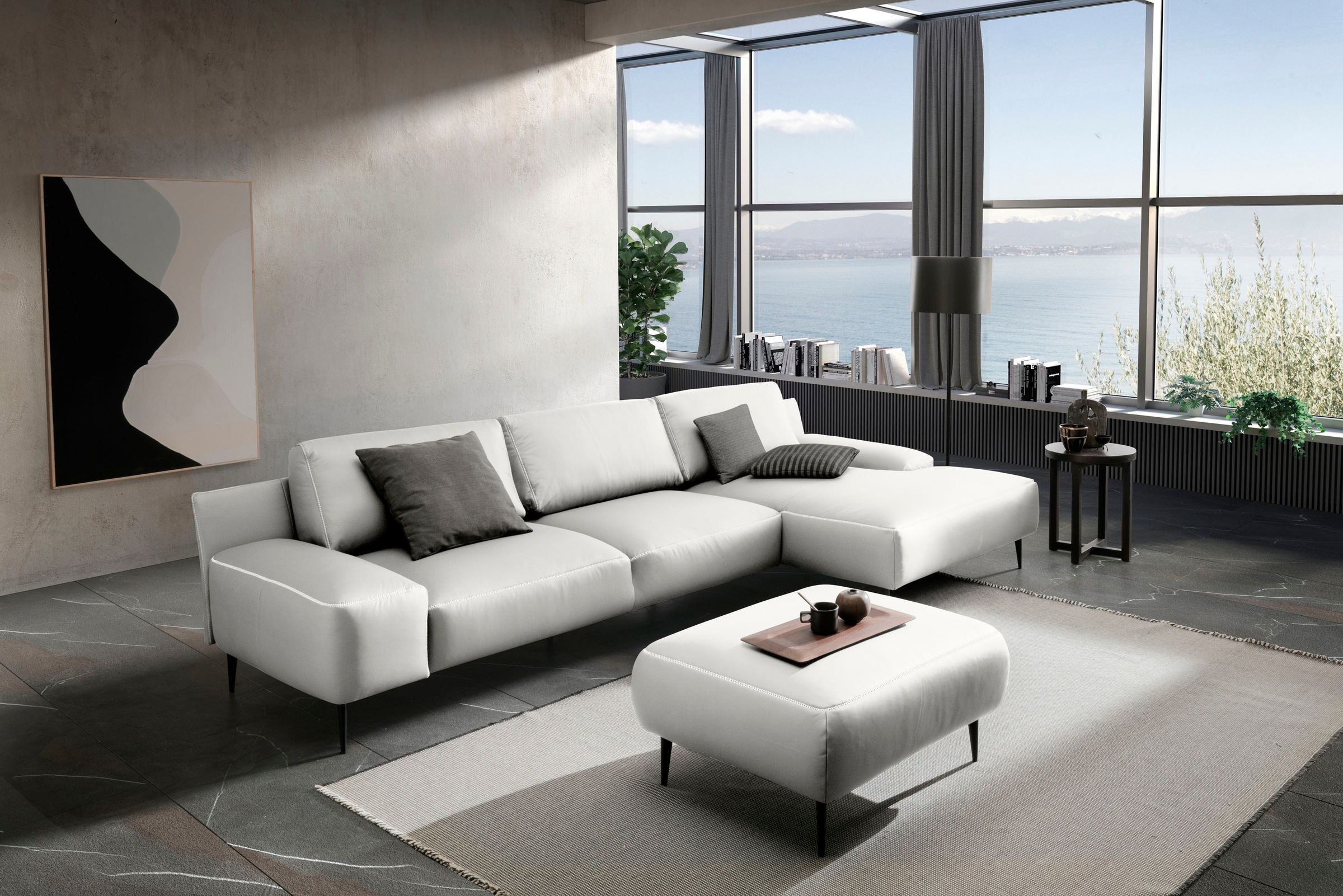designwerk Ecksofa "Forma L-Form, zeitloses Designsofa mit aktuellem Fuß", günstig online kaufen