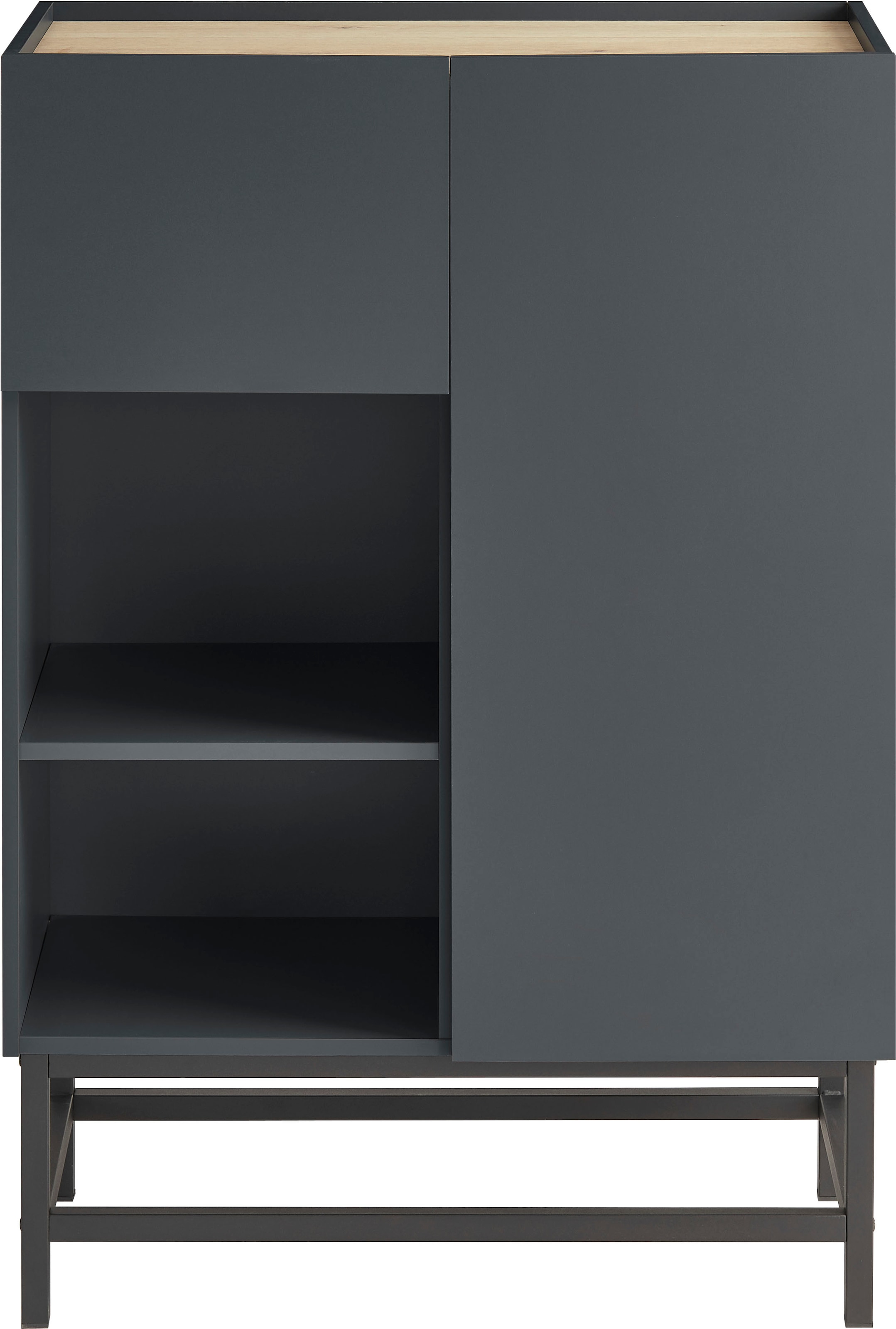 OTTO home Highboard »Azly« pflegeleichte Melaminoberfläche, robustes Metallgestell, ABS-Kanten