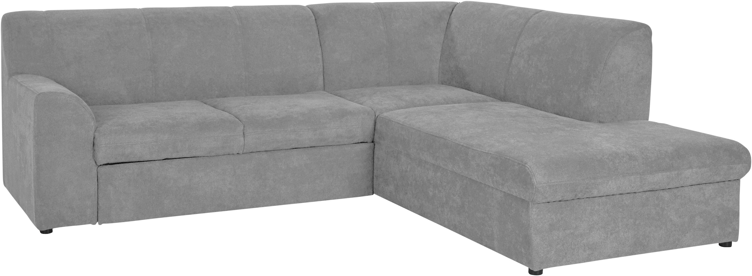 DOMO collection Ecksofa »Topper zeitlos elegant, kompakte Stellmaße, OTTOs Choice, L-Form«, mit Ottomane, wahlweise mit Schlaffunktion