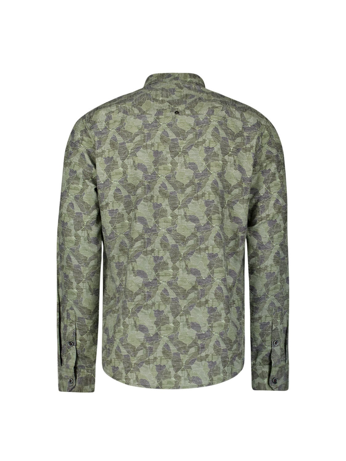 NO EXCESS Langarmhemd »No Excess Bedrucktes T-Shirt Shirt Allover Printed Jacquard«