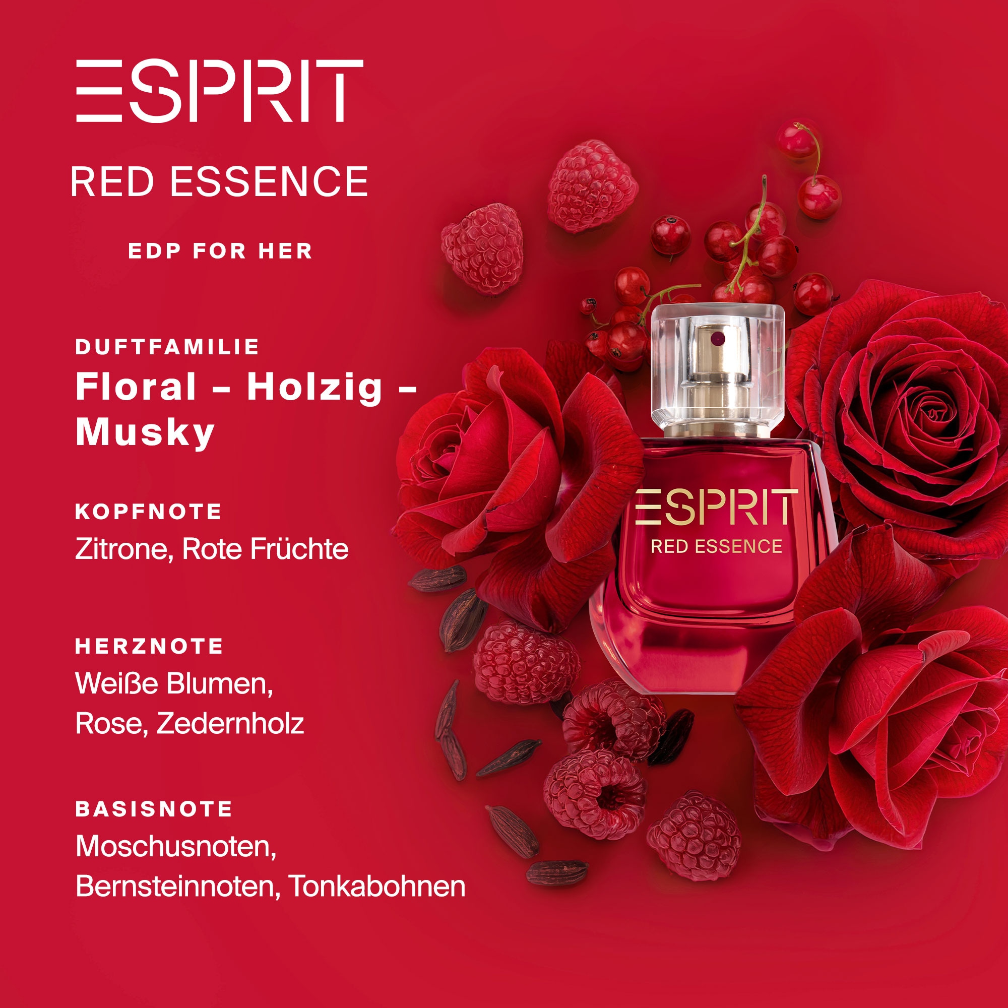 Esprit Eau de Parfum »ESPRIT RED ESSENCE for her EdP 20ml«