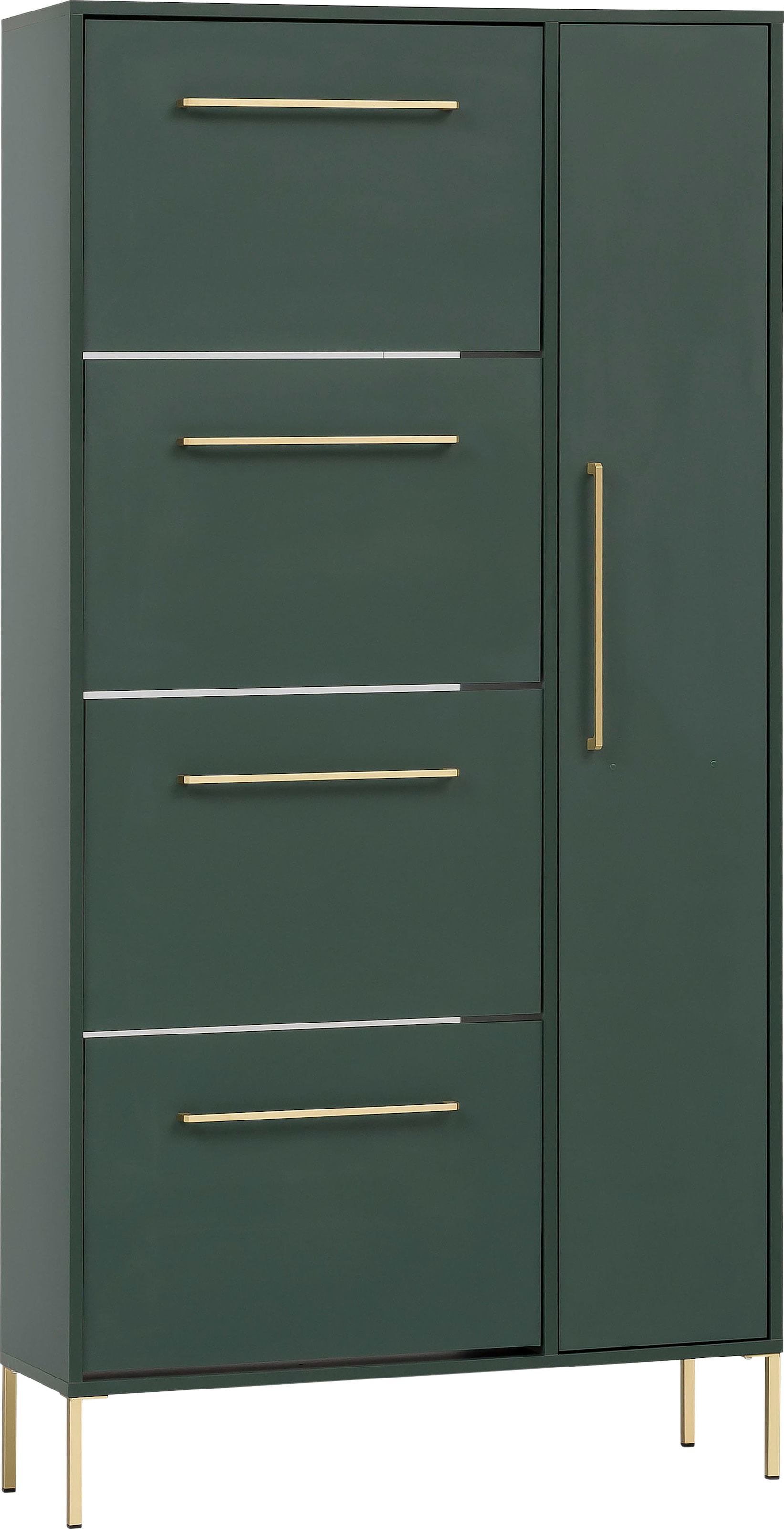 Schildmeyer Schuhschrank »Kent mit goldfarbenen Griffen« Breite 88,4 cm, made in Germany