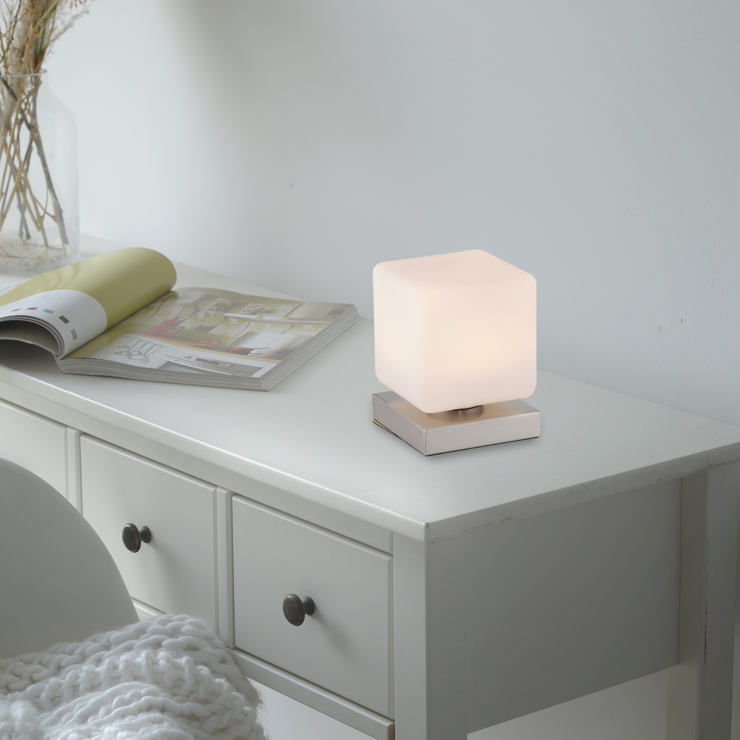 Paul Neuhaus Tischleuchte »DADOA« LED-Board 1 Stk. Warmweiß LED, dimmbar üb günstig online kaufen