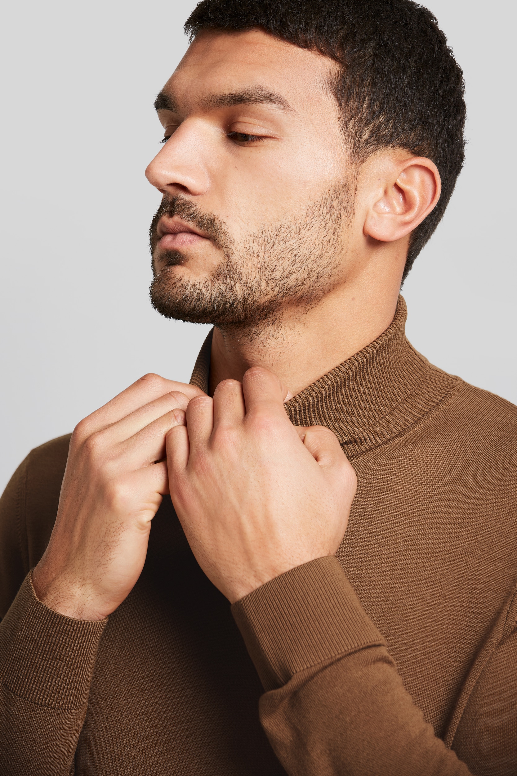 bugatti Rollkragenpullover, aus 100 % Merinowolle