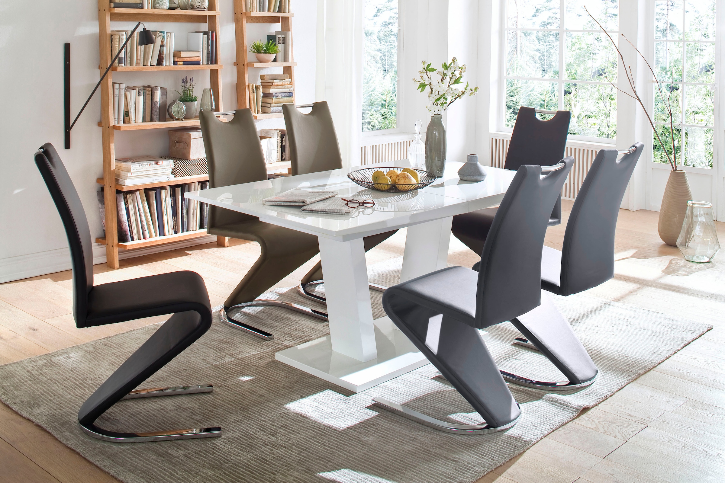 MCA furniture Freischwinger »Amado, TOPSELLER!«, (Set), 2 St., Kunstleder, 2er-, 4er-, 6er-Set, Stuhl belastbar bis 120 Kg